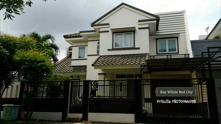 [RENT/SEWA] BSD - Rumah Terawat dekat sekolah & RS, Ada 2 AC, Harga Super Reasonable, Taman & Balkon