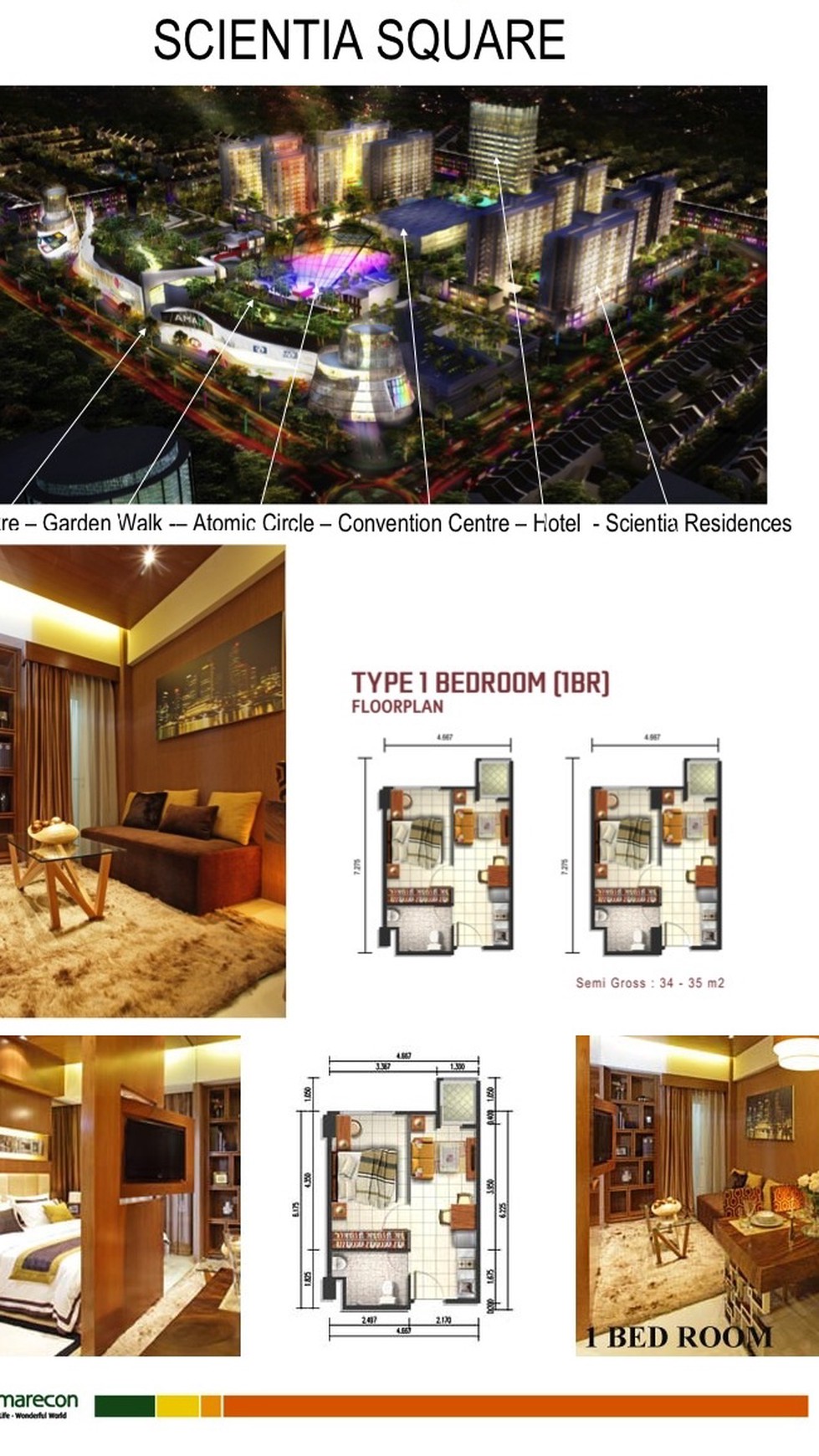 DISEWA APARTEMEN SCIENTIA GARDEN, GADING SERPONG