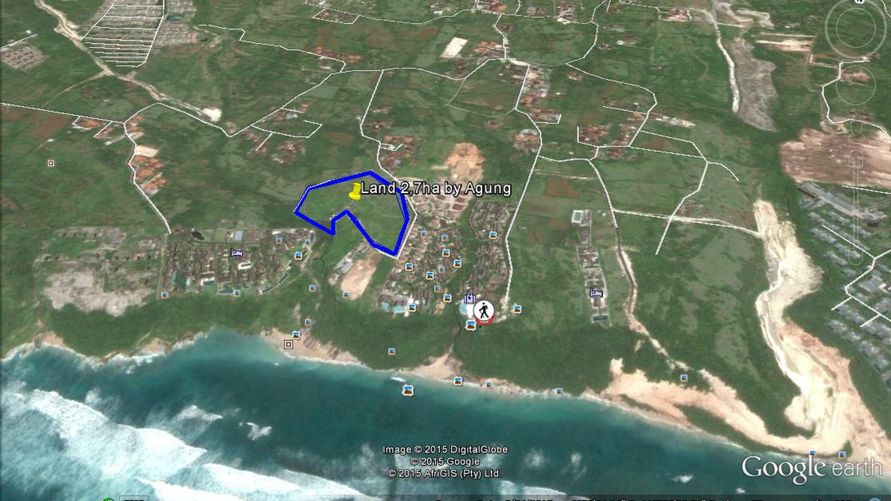 Unblock Seaview Land 2,7ha  Between 2 Famous Hotel in Ungasan Bali