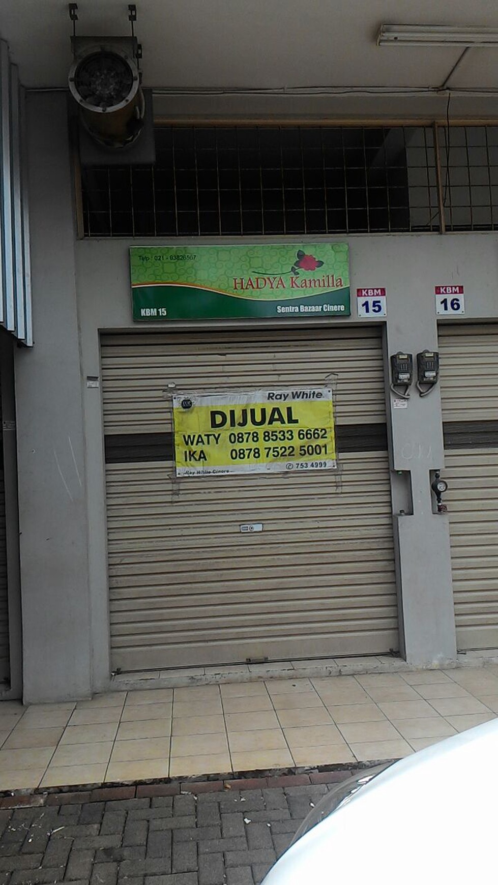 Ruko di pasar segar Cinere  lokasi strategis hadap Jl. Bukit Cinere Raya