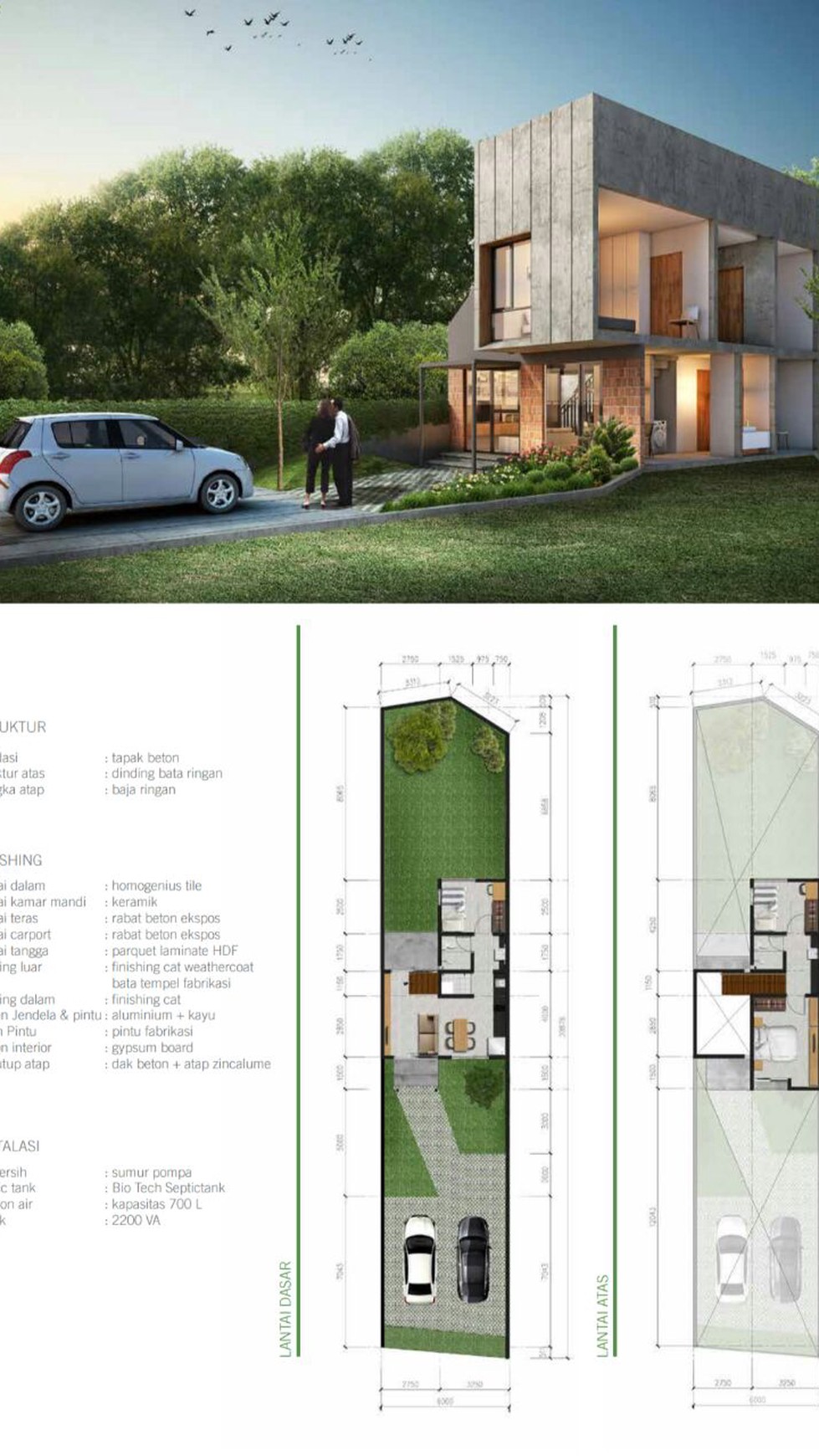 Rumah  Baru ,Minimalis di Pondok Ranji