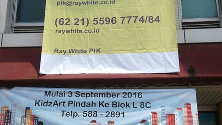 DISEWA RUKO GALERI NIAGA MEDITERANIA PANTAI INDAH KAPUK PIK