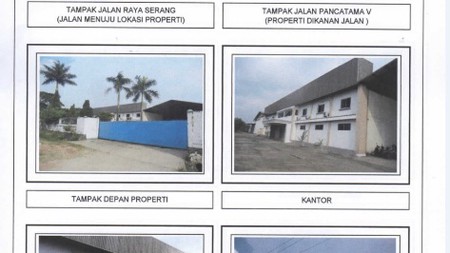 Pabrik di Serang Tangerang, Jarang Ada Lokasi Sangat Bagus