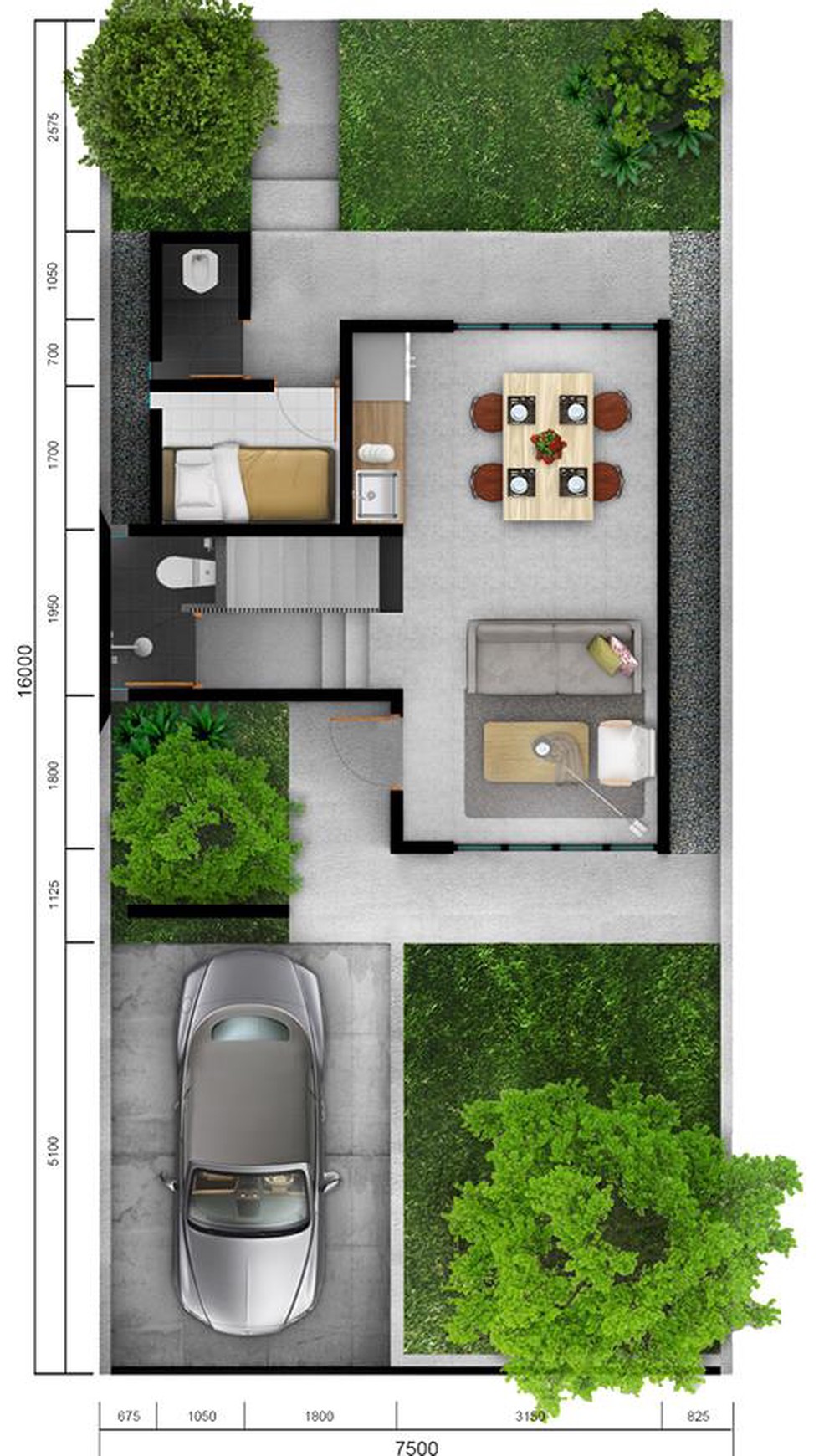 Rumah Modern Minimalis Cinere, YVE Habitat Limo, By Andra Matin