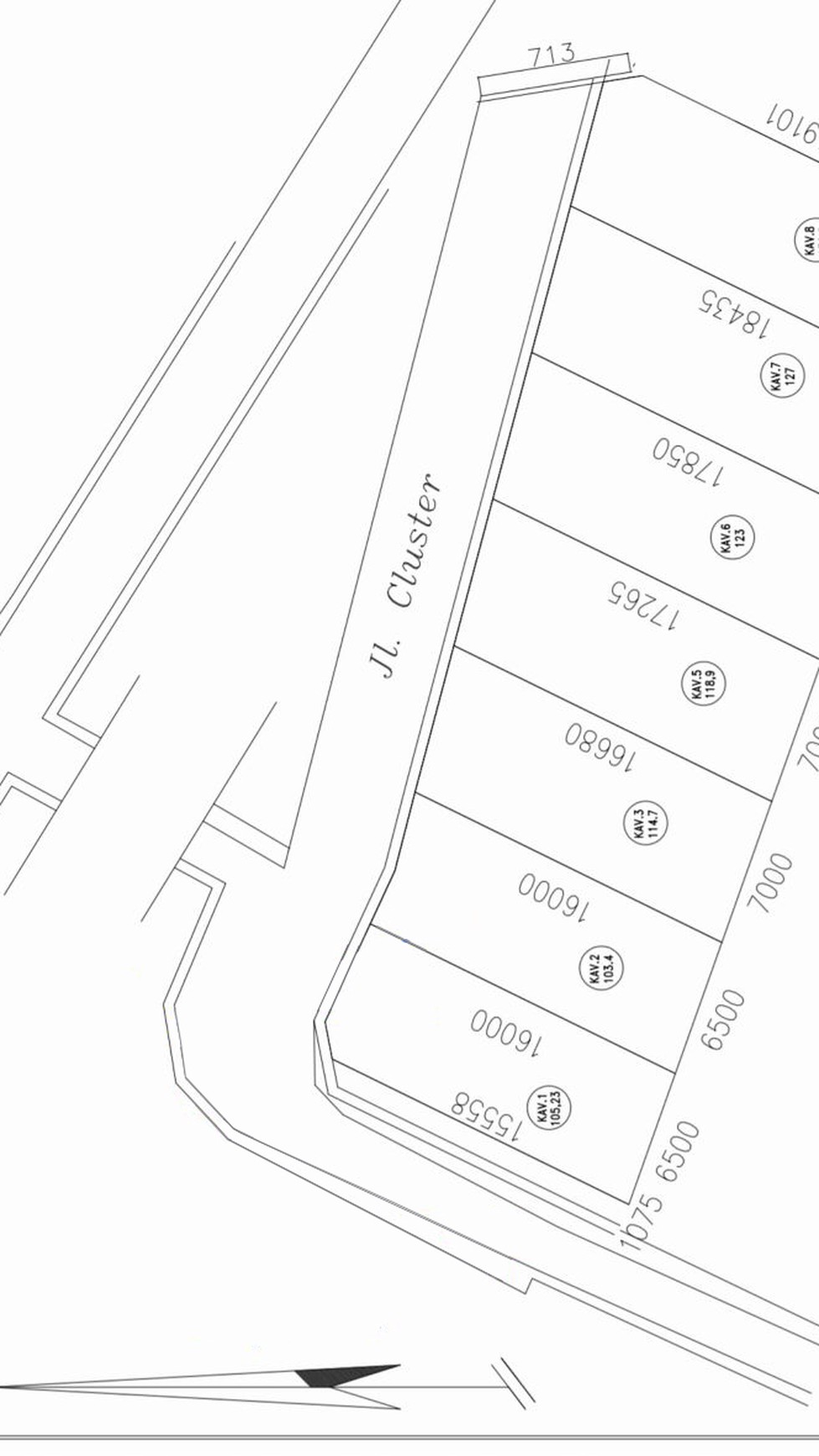 Dijual Tanah Cluster di Gandul