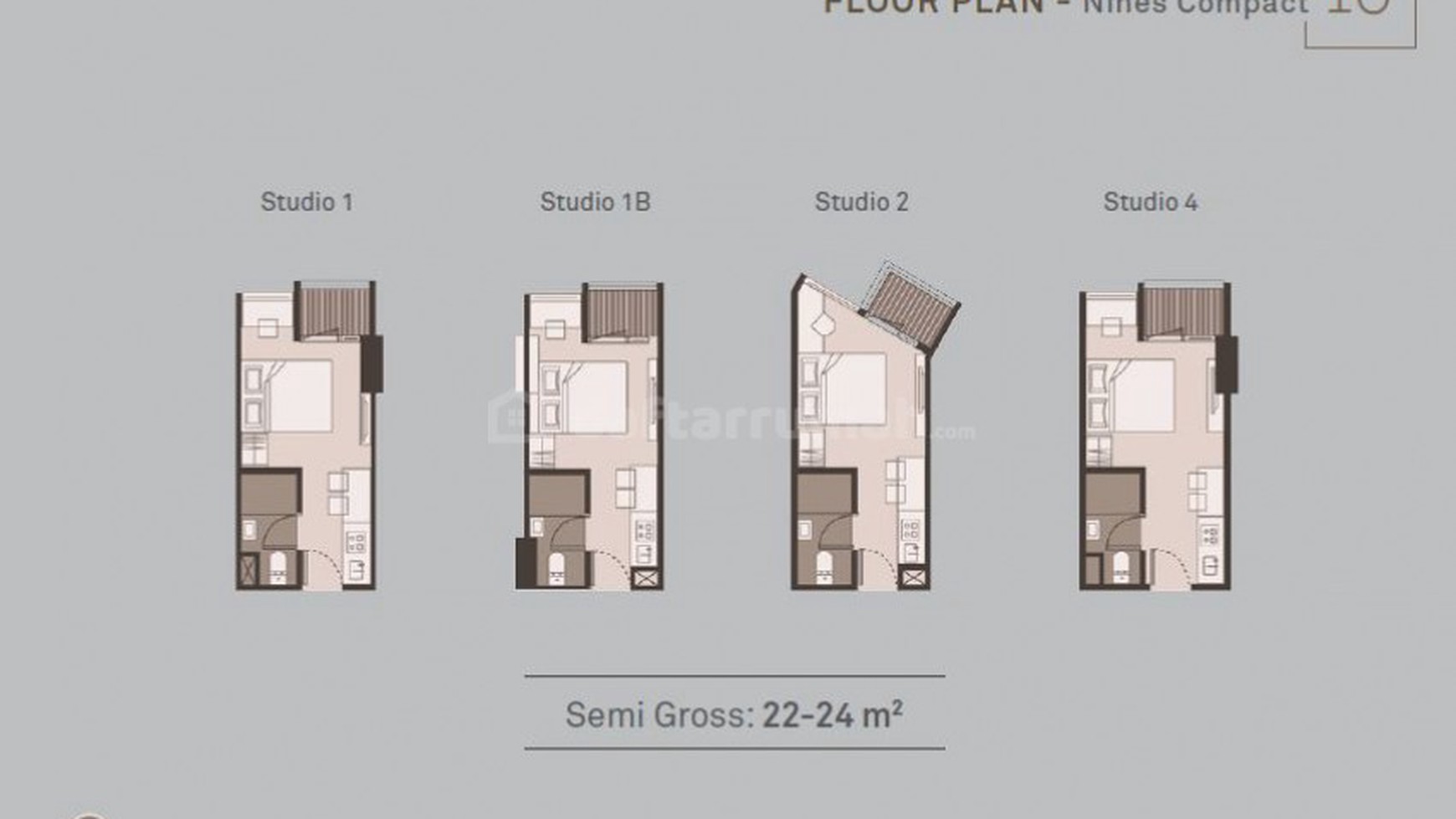 Apartement terletak di LOT 9 sunburst BSD City