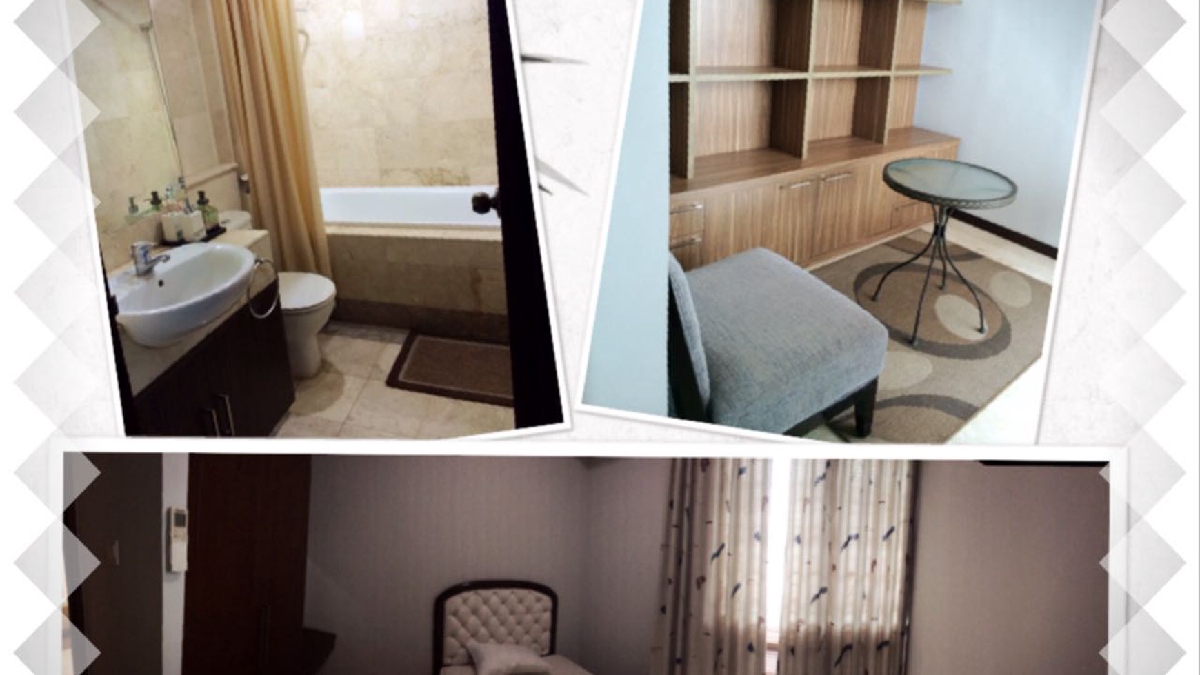 Disewa Apartemen Bellagio Residence - Luas 107sqm