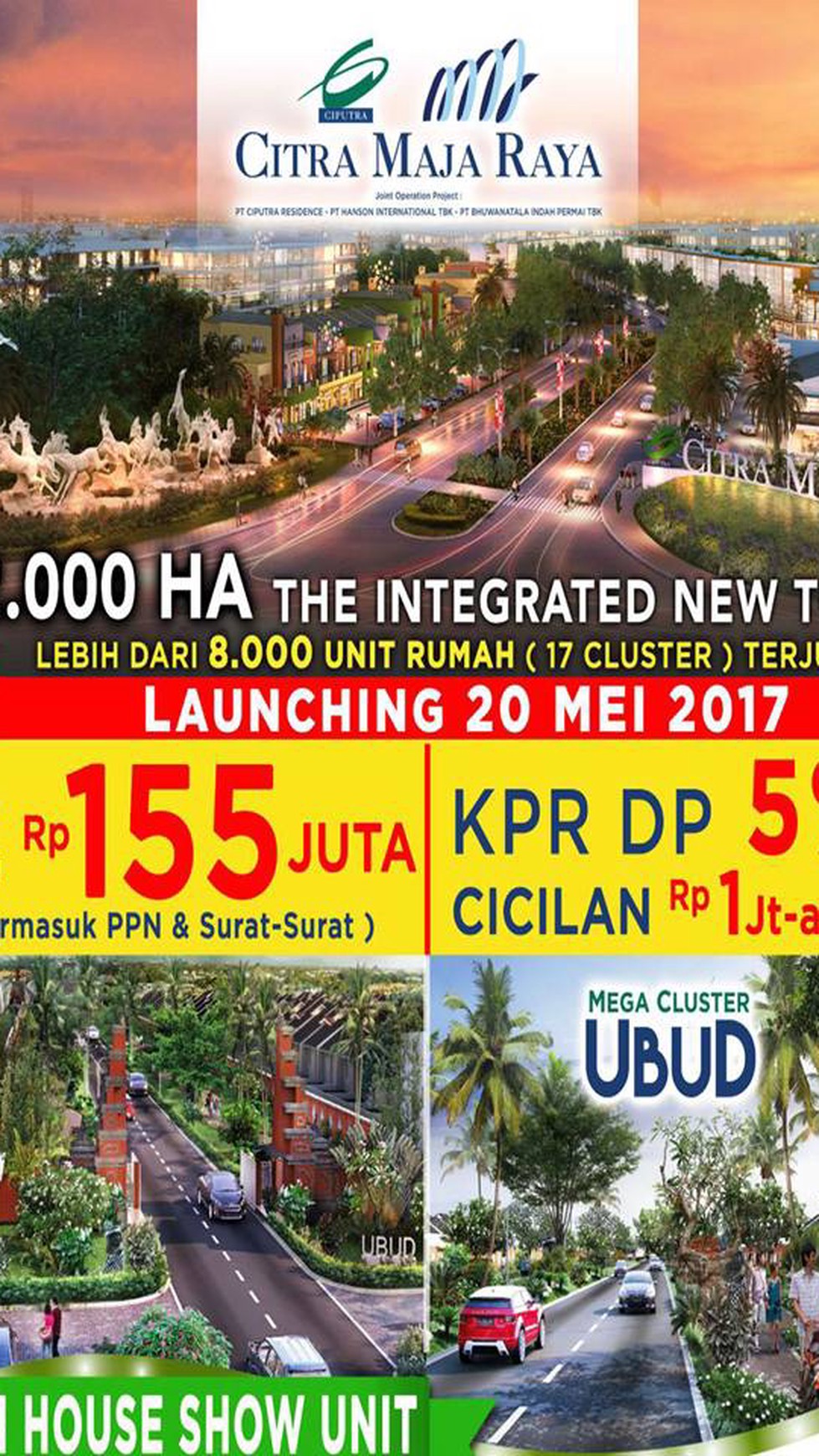 Rumah Minimalis di Cluster Ubud