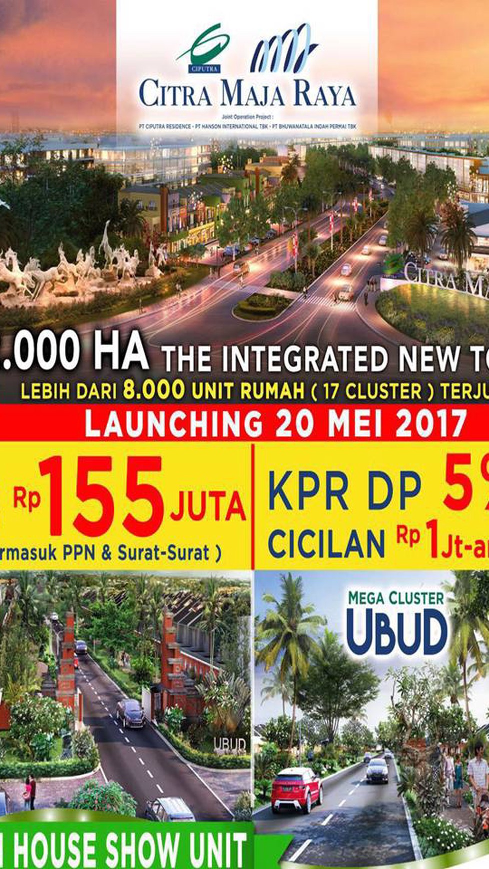 Rumah Minimalis di Cluster Ubud