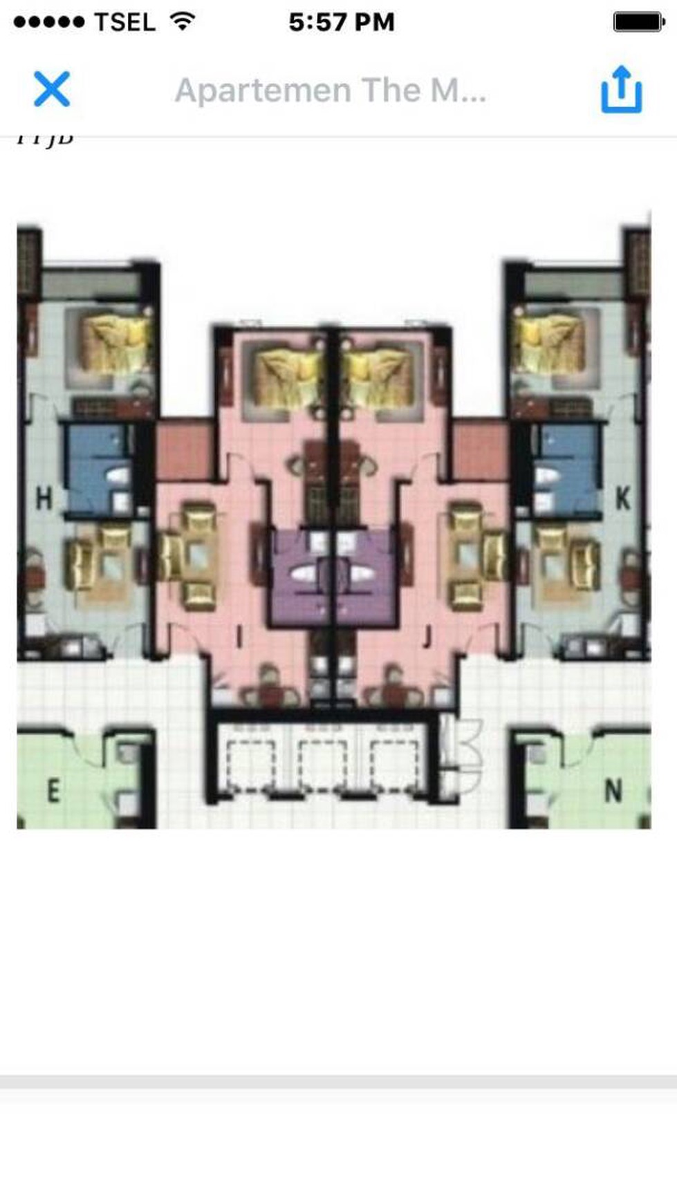 Dijual Apartment The Mansion - Kemayoran, Jakarta Pusat