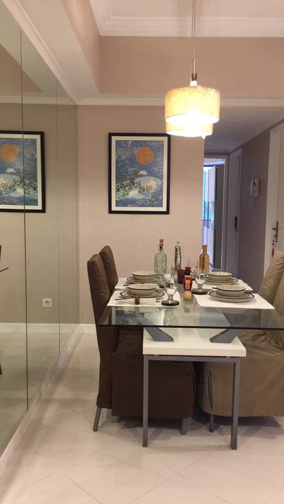 FOR RENT - Sudirman Tower Condominium (Tower C, 26th Floor) - 2 + 1 Bedrooms - NICE UNIT - JUST RENOVATED