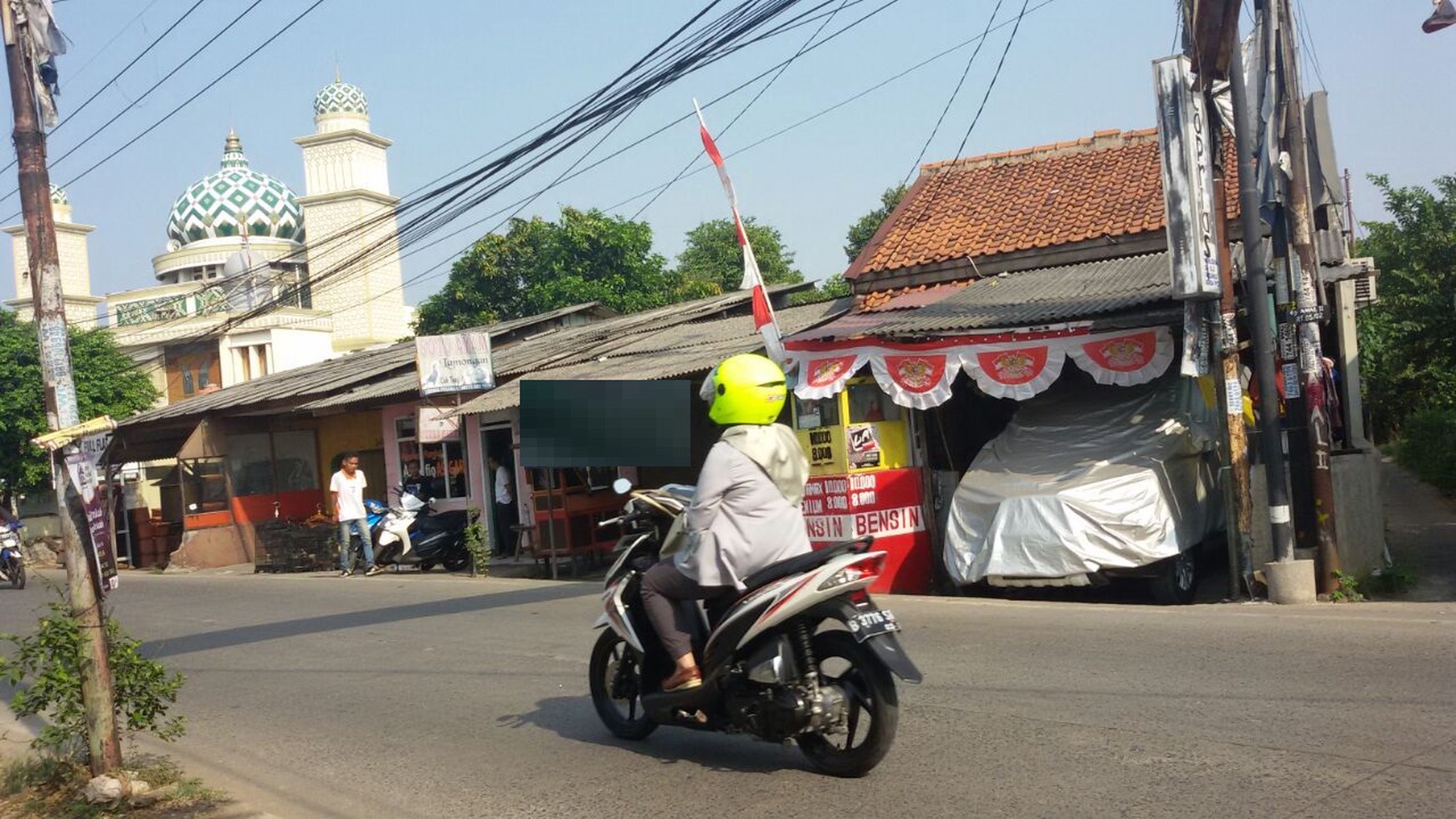Kavling siap bangun,pinggir jalan di Pondok Betung