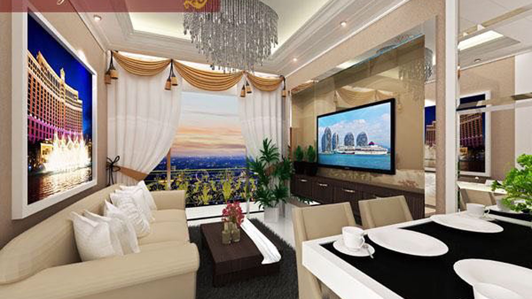 Apartemen lucky Residence, Luas 100m2