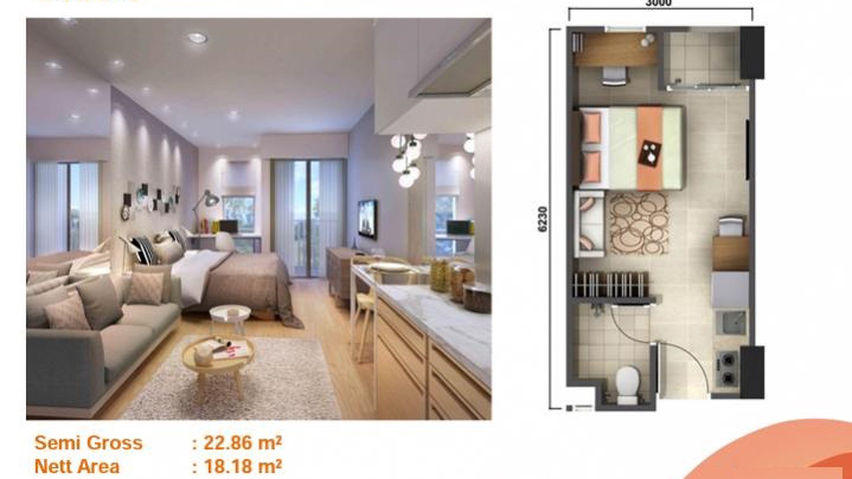 Apartemen brand new,siap huni di kawasan bsd