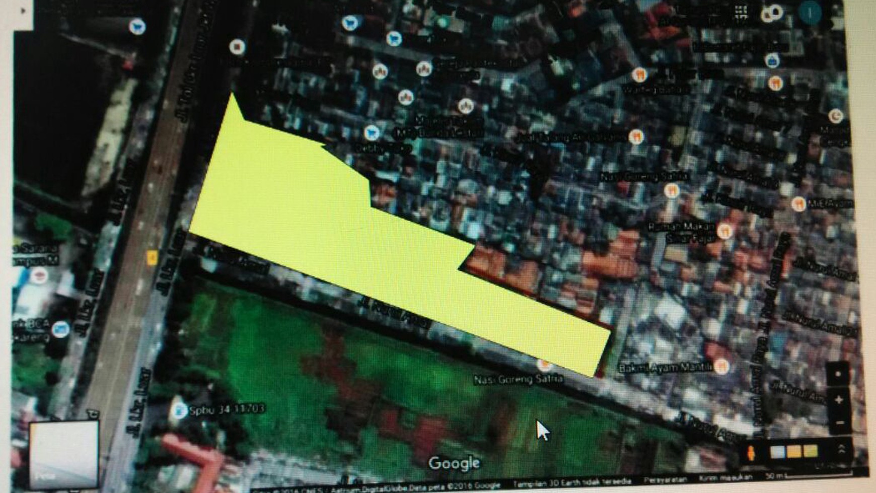 Di Jual Tanah Pinggir Jalan, Lokasi Strategis di Cengkareng Timur Tangerang