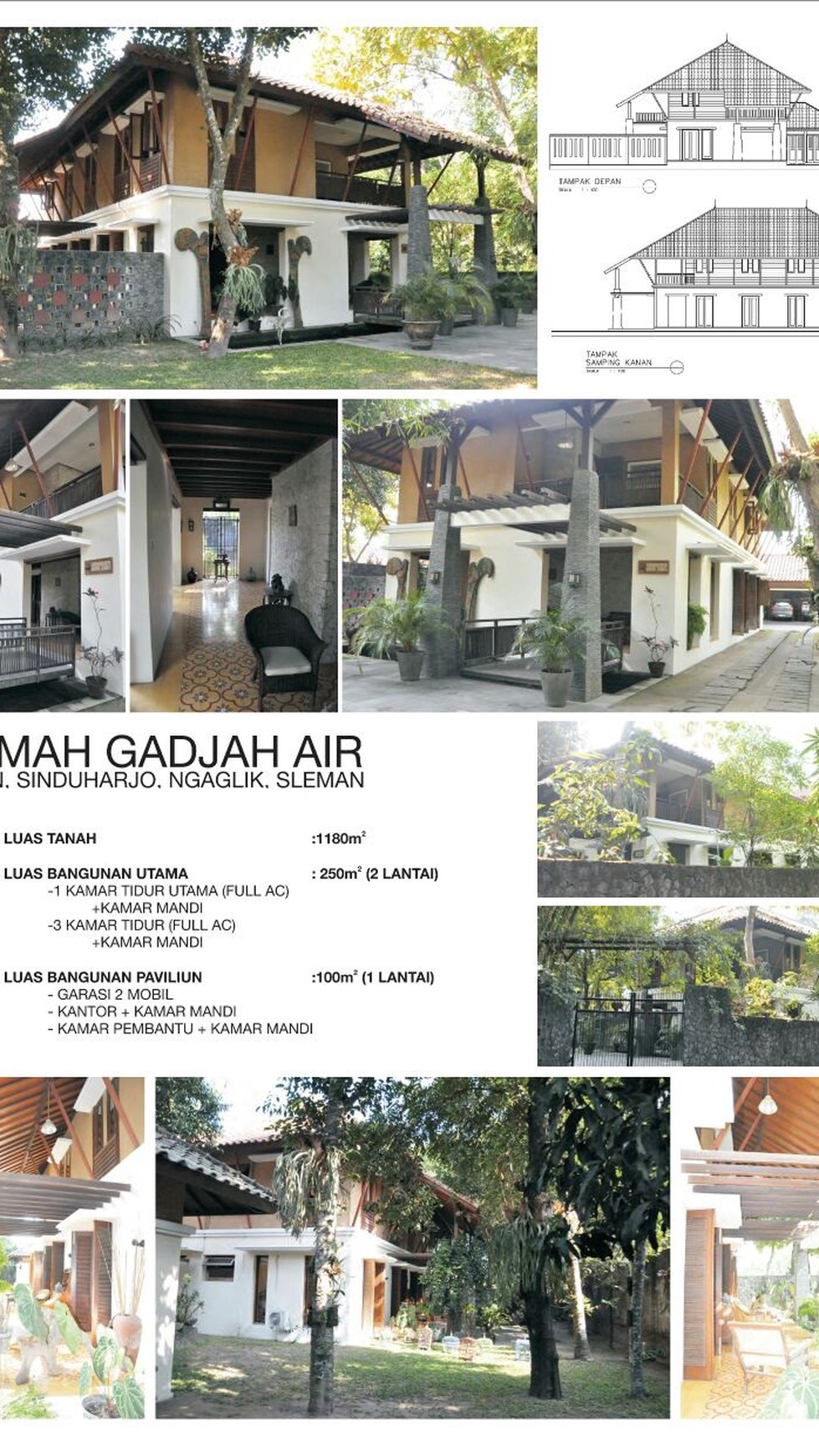 Rumah Gadjah Air di Yogyakarta Jawa Tengah