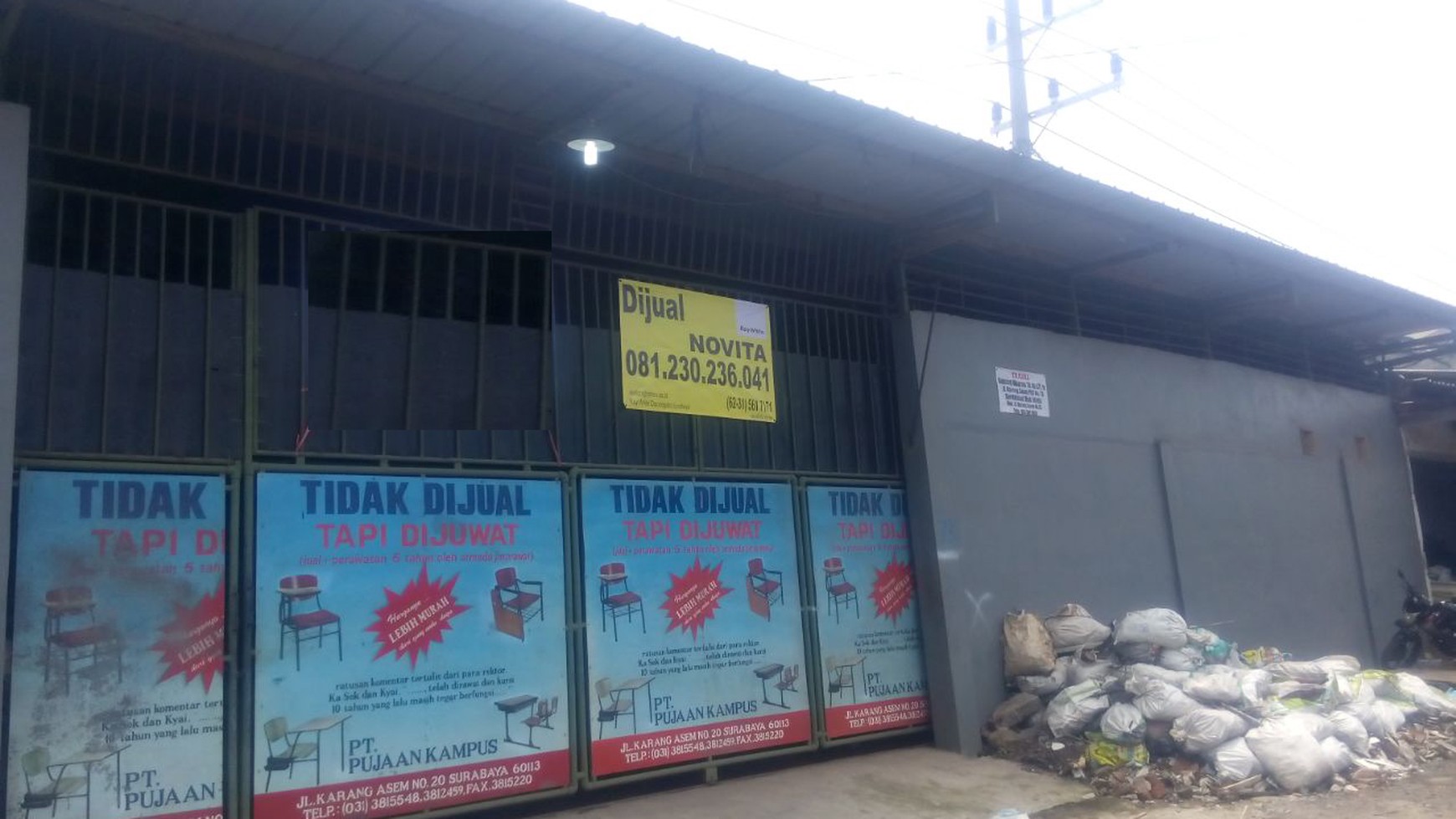 Gudang pusat kota 21x18 muraah