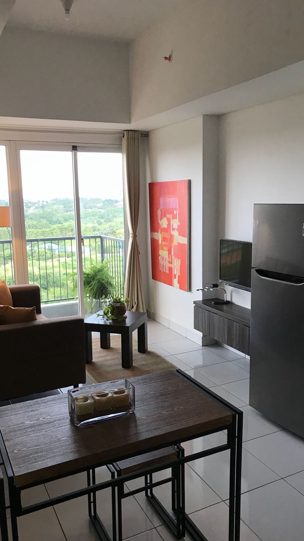 Sewa Apartemen 1BR. Boleh 3 bulan. Free Service Charge