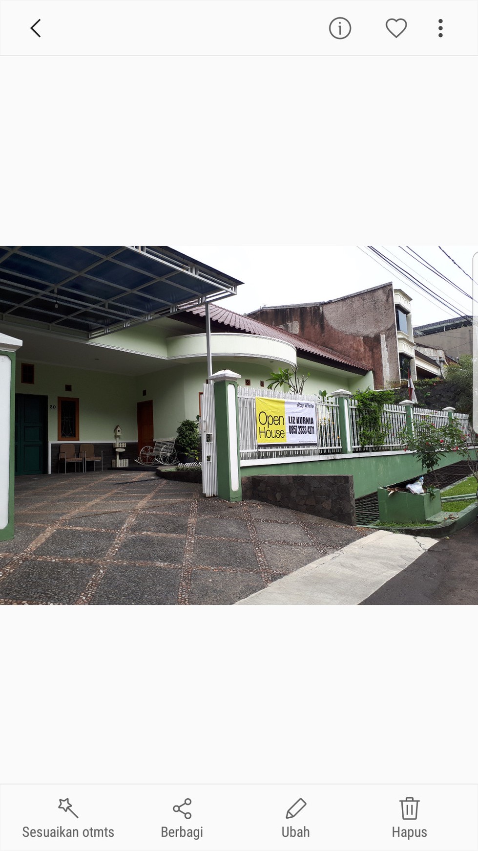 Dijual/Disewa Rumah Hegarmanah Setiabudi