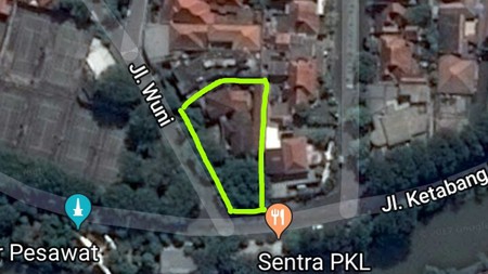 Tanah Ketabang Kali Cocok untuk Hotel/Kantor