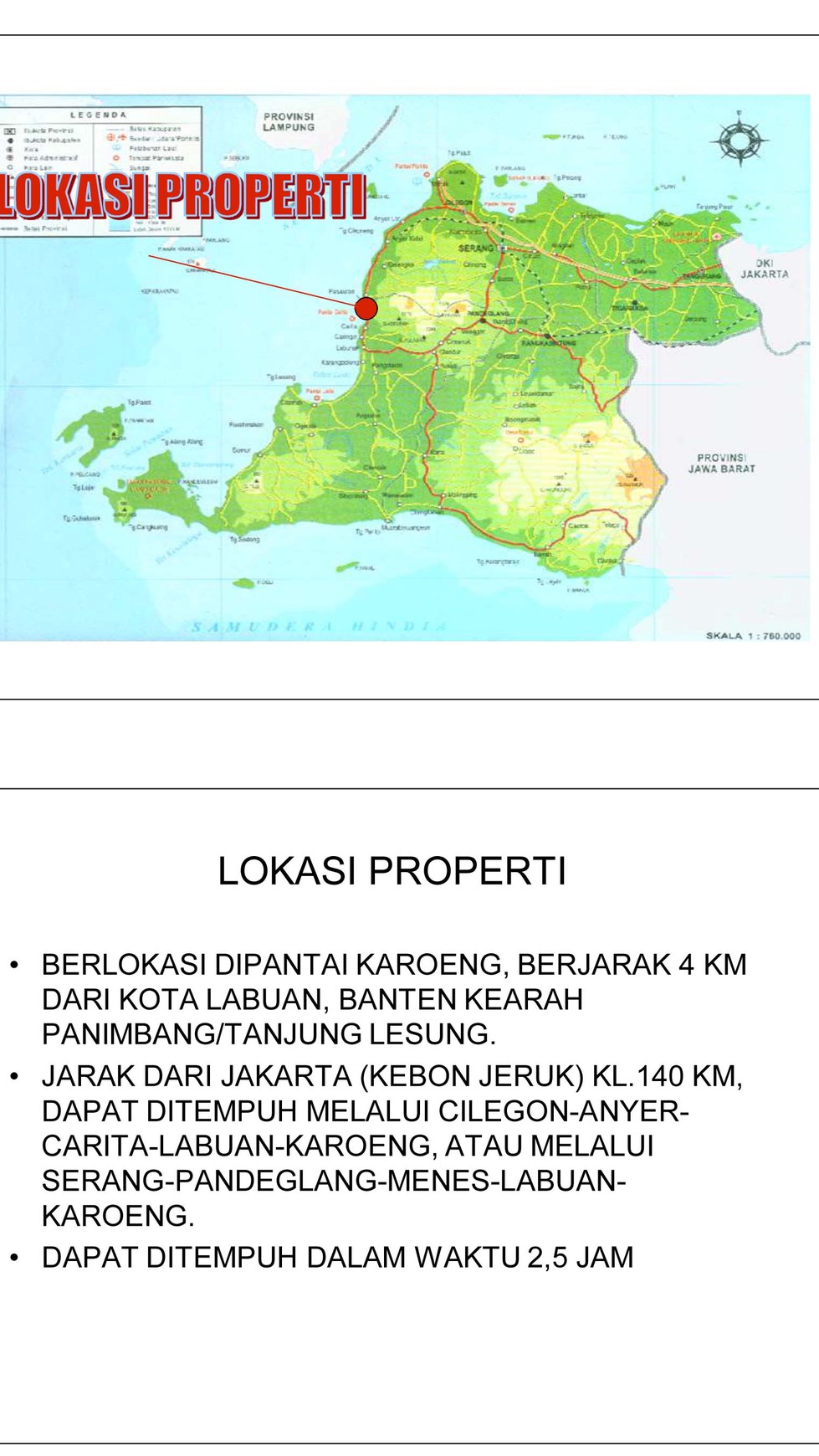 Dijual Kavling Ex. Penginapan di Daerah Labuan - Serang