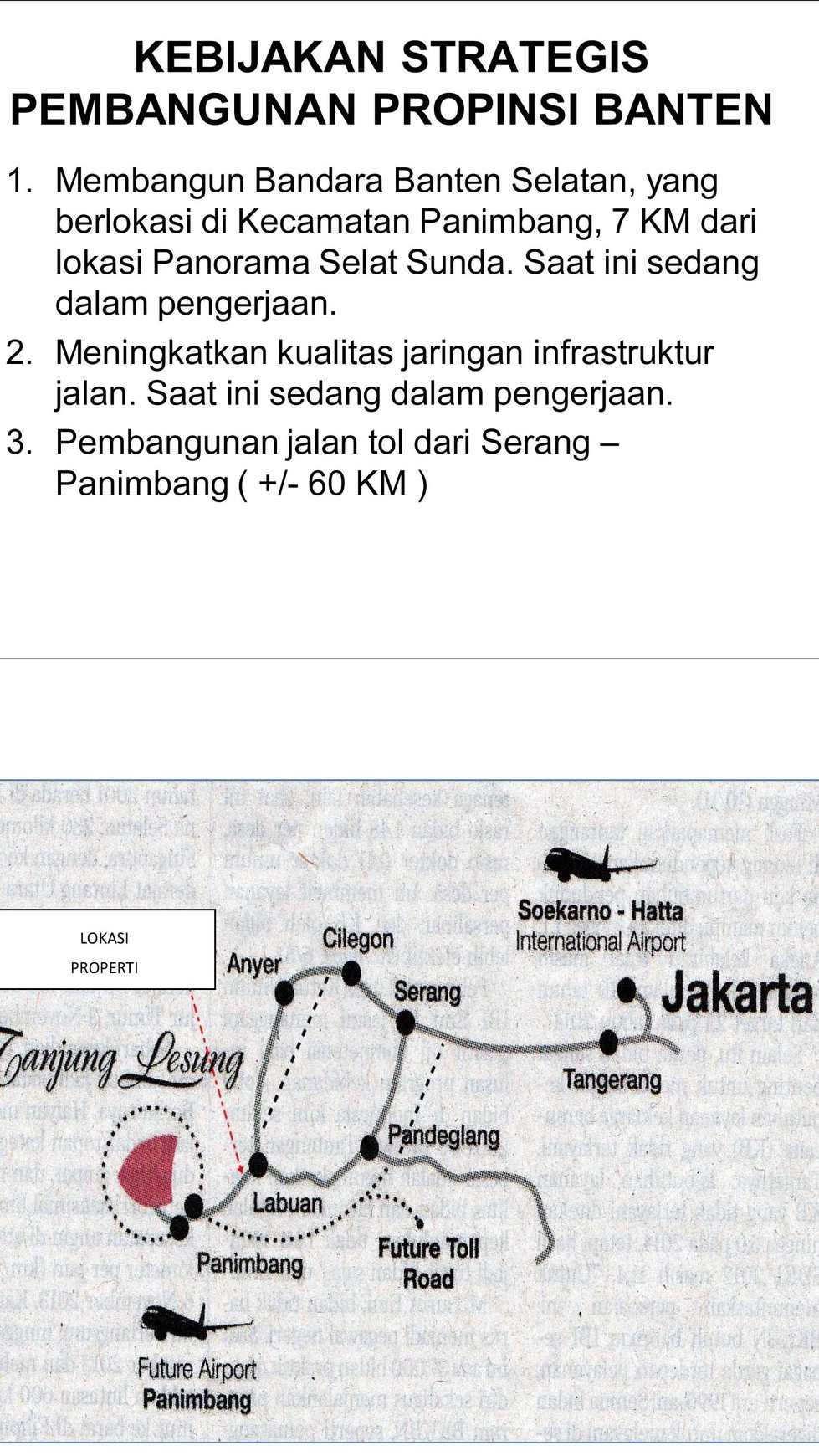 Dijual Kavling Ex. Penginapan di Daerah Labuan - Serang