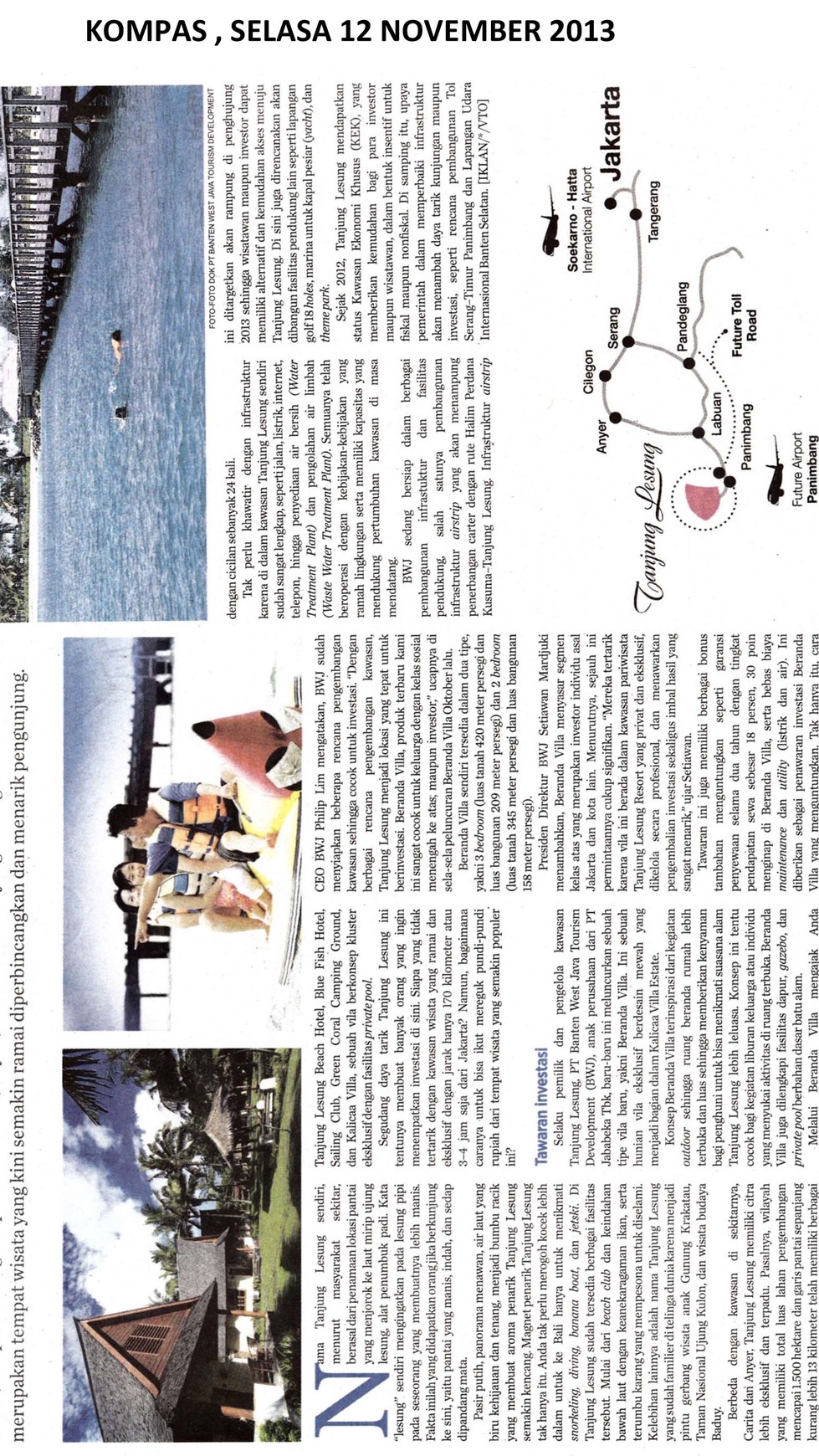 Dijual Kavling Ex. Penginapan di Daerah Labuan - Serang