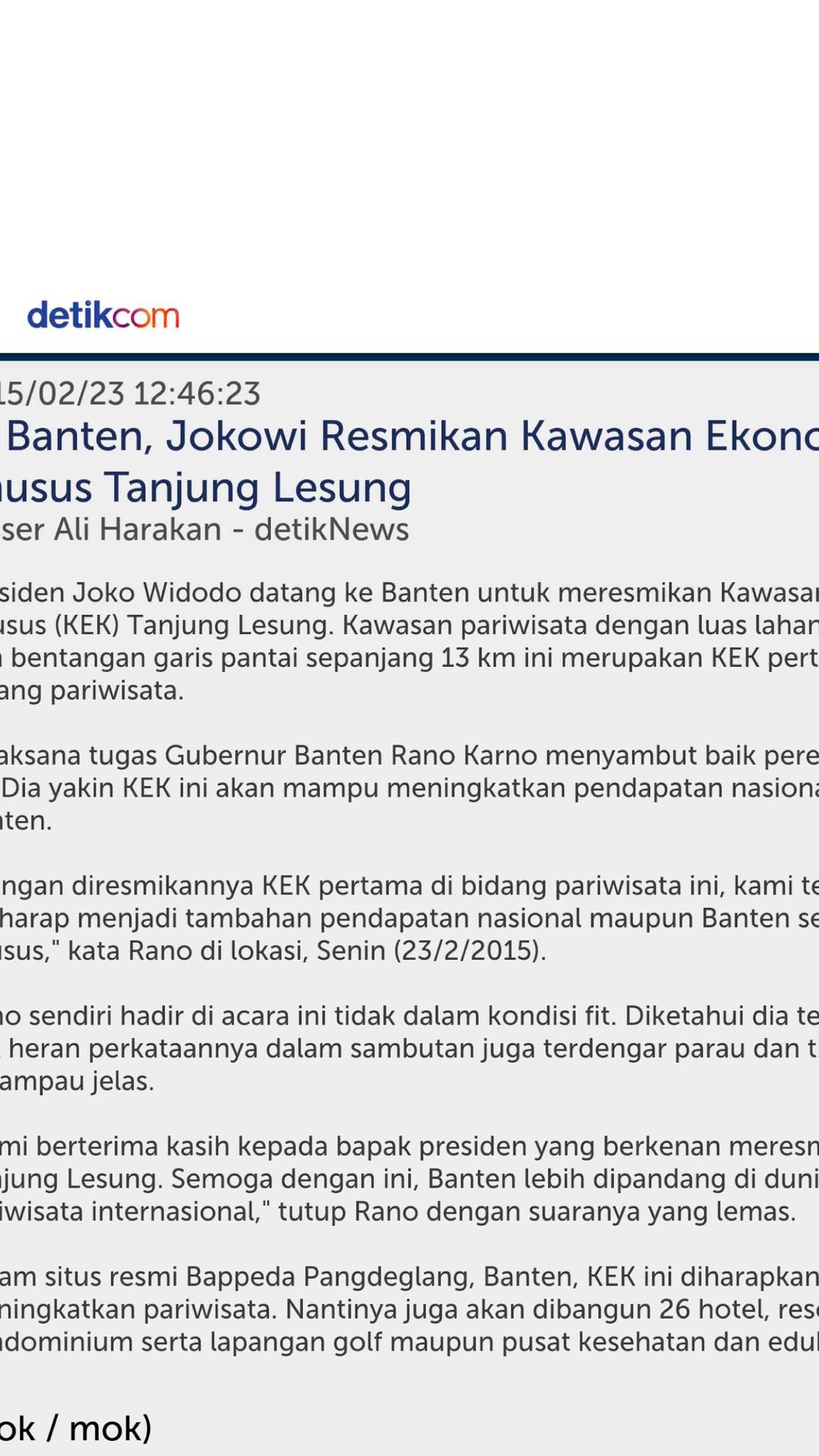 Dijual Kavling Ex. Penginapan di Daerah Labuan - Serang