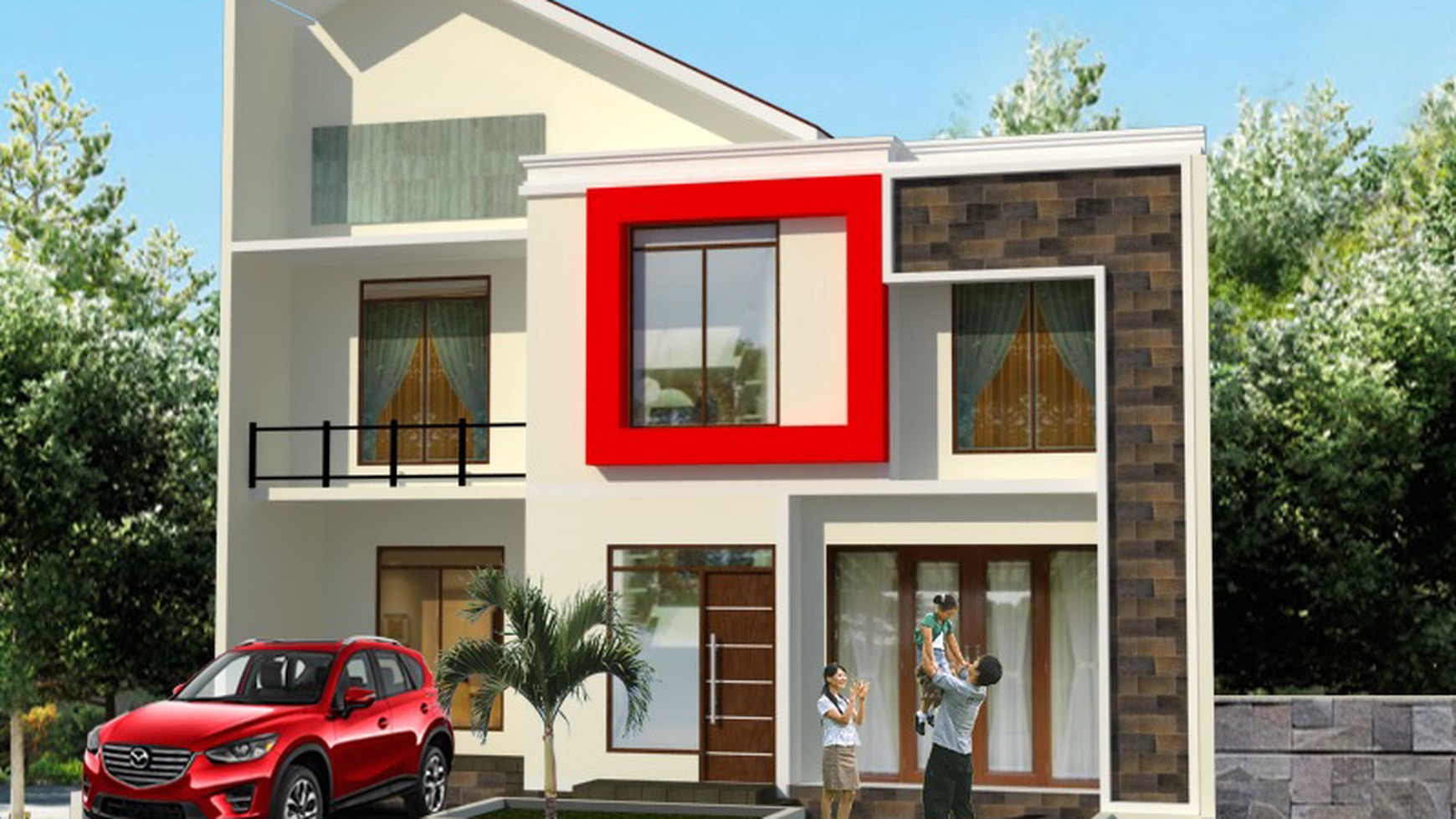 Rumah Baru Gress Minimalis 2 Lantai Cluster di Cipayung Ciputat