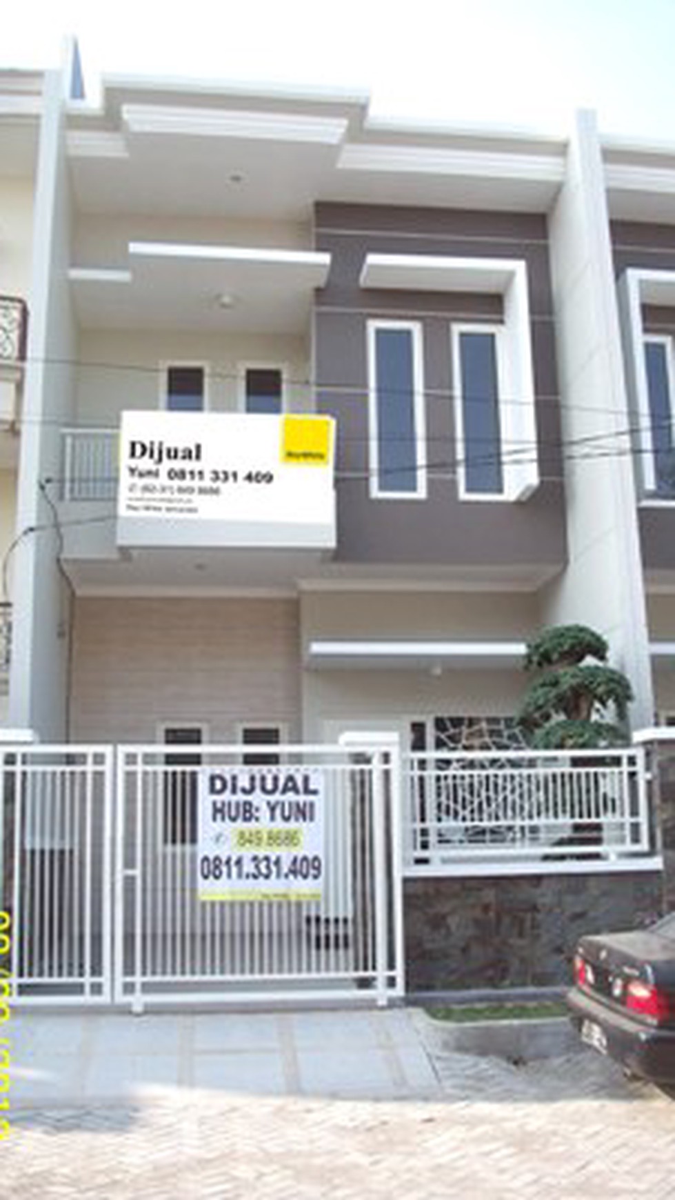Rumah 2 Lantai, Baru Gress, Minimalis, Row Jalan depan Lebar + Paving, Siap Huni - YA -