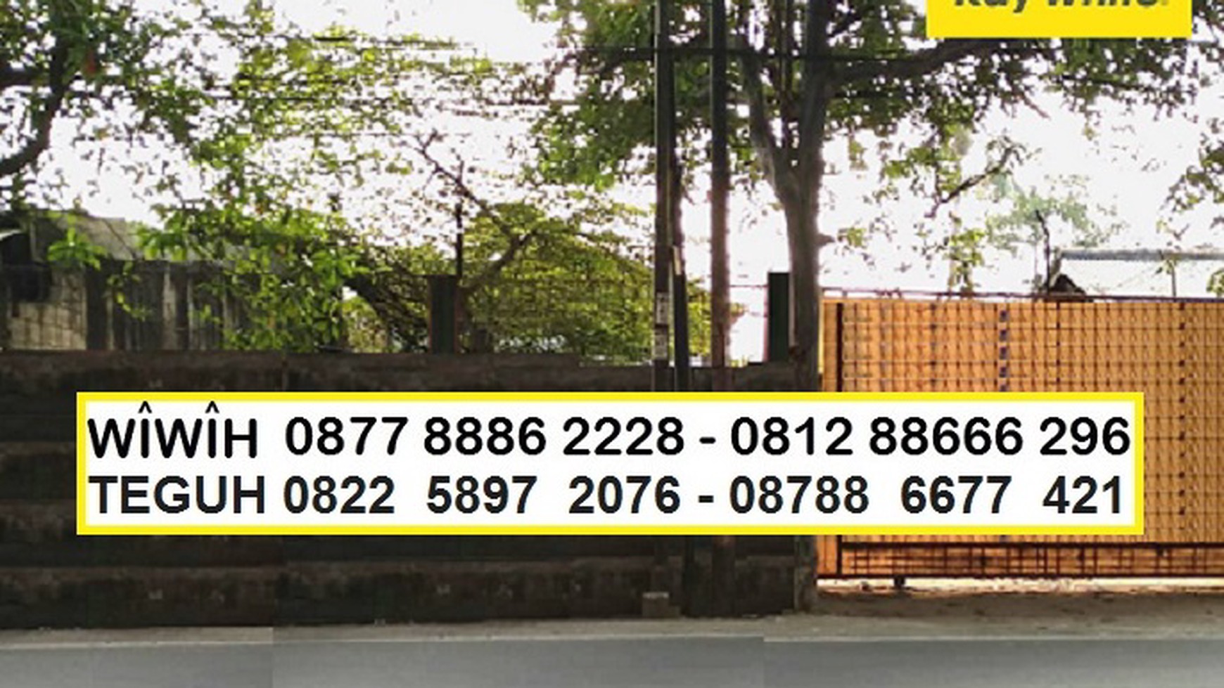 Kavling komersial pinggir jalan raya 450m, Harga 12,5Jt/m nego