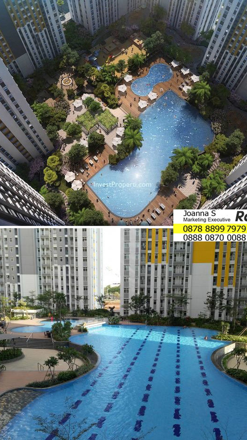Dijual Unit Apartment Springlake 2BR Hoek, Summarecon Bekasi
