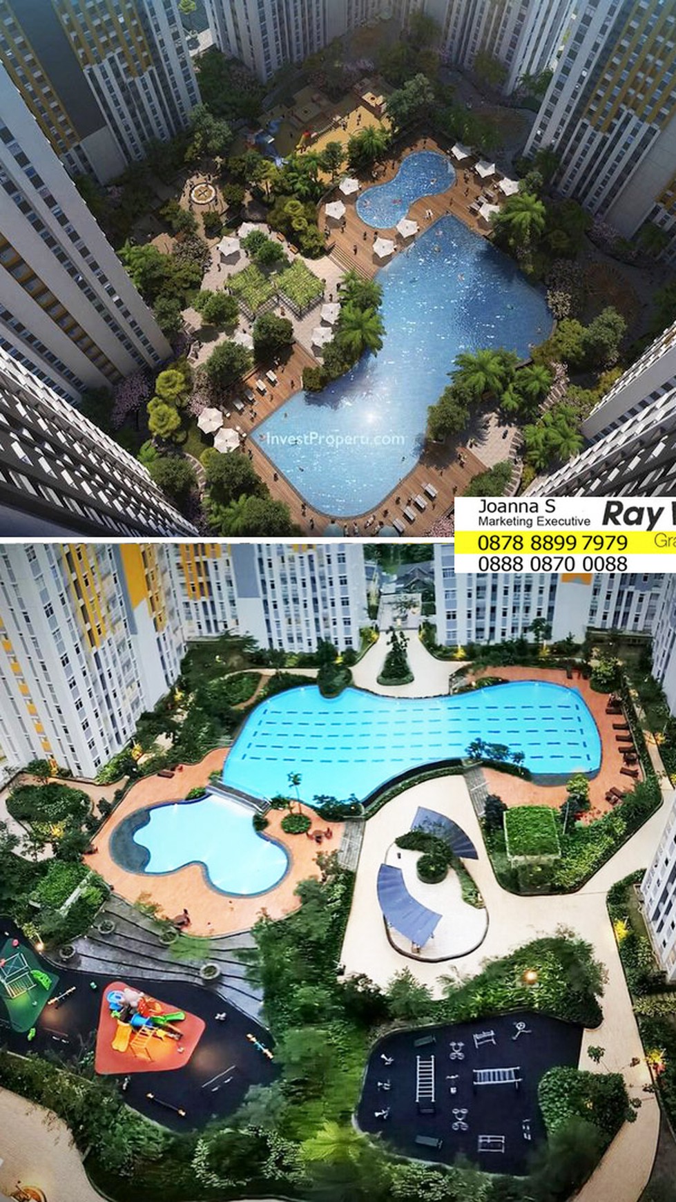 Dijual Unit Apartment Springlake 3BR Hoek, Summarecon Bekasi