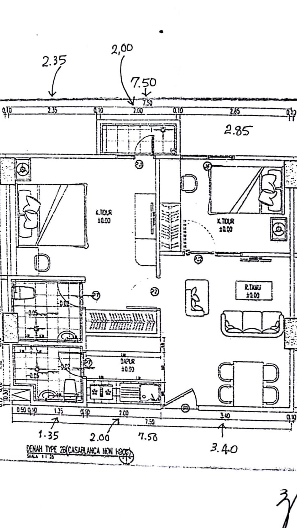 APT 2BR GALCIM 2 (LT12) VIEW POOL / UNPAR, UTARA
