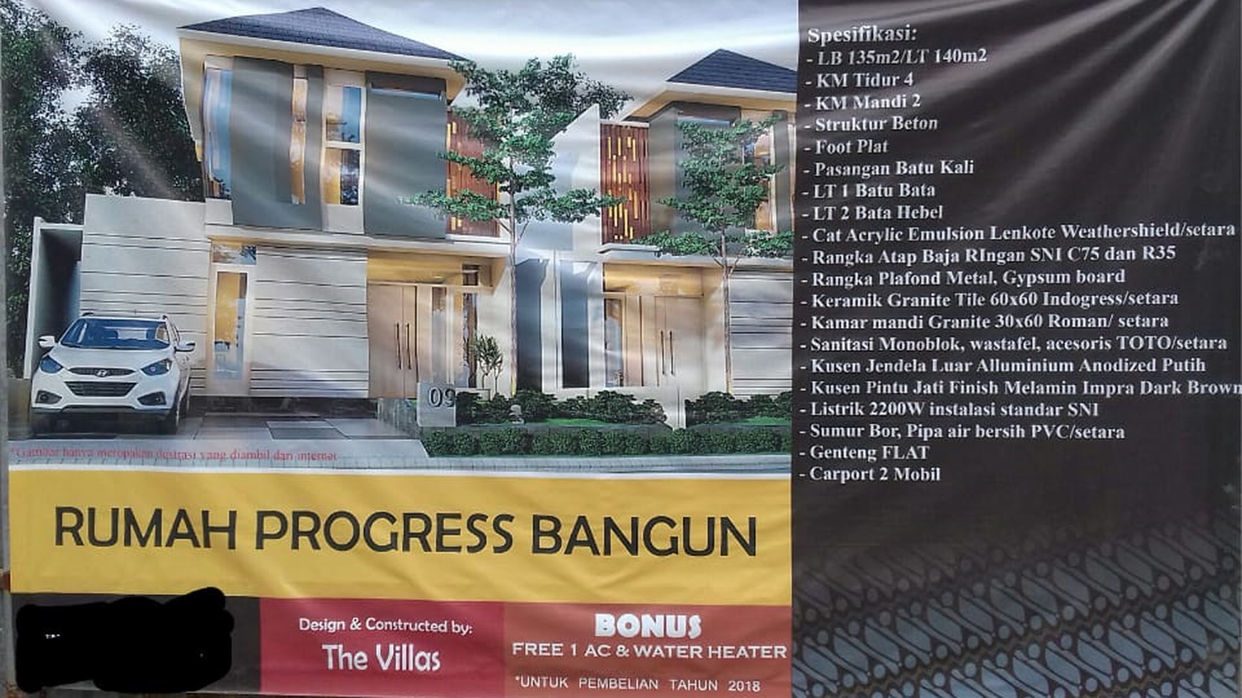 RUMAH SIAP BANGUN COCOK UNTUK KELUARGA MUDA, BESAR, PERUM AMANUSA 2