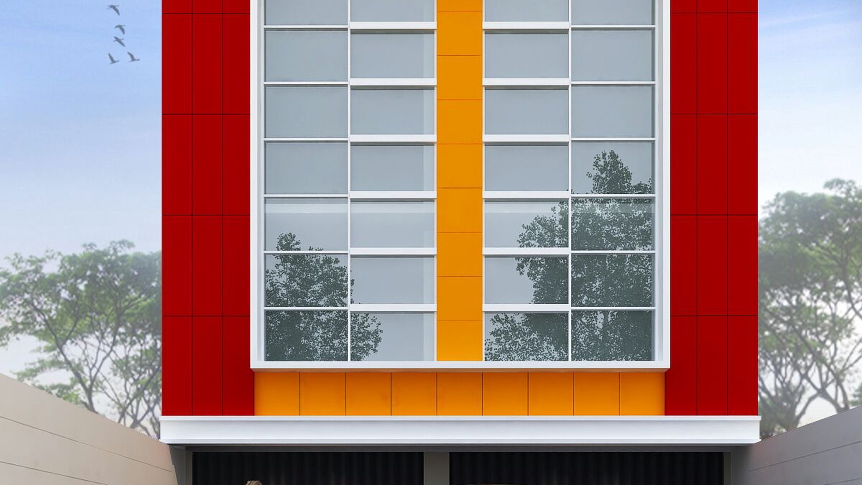 Ruko 4 lantai 2 unit jejer lebar 7