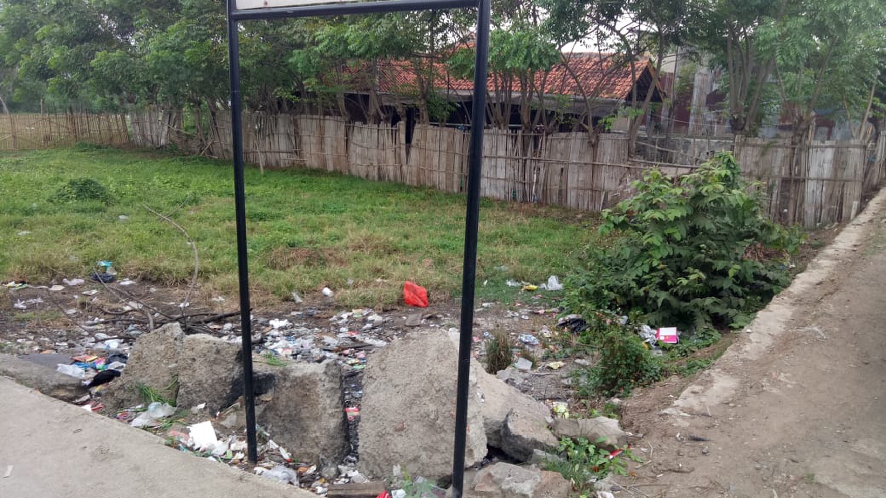 Dijual 2 Lahan di Pinggir Jalan Raya Kalibaru - Teluk Naga, Tangerang
