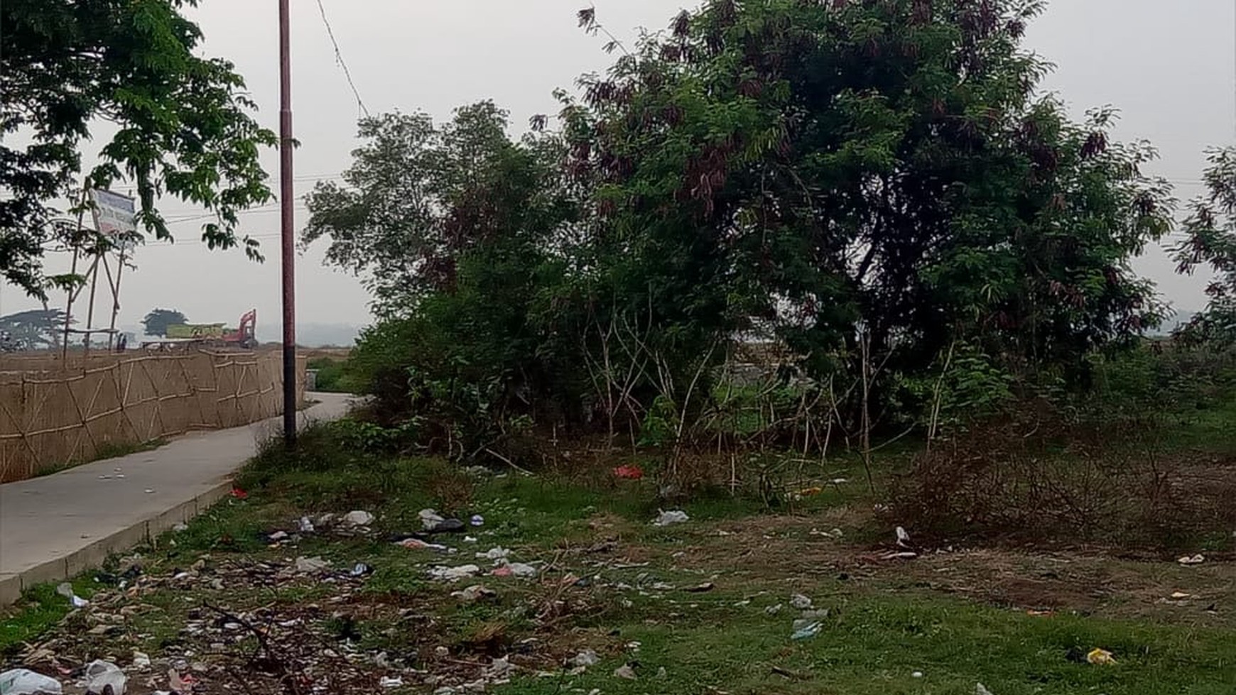 Dijual 2 Lahan di Pinggir Jalan Raya Kalibaru - Teluk Naga, Tangerang