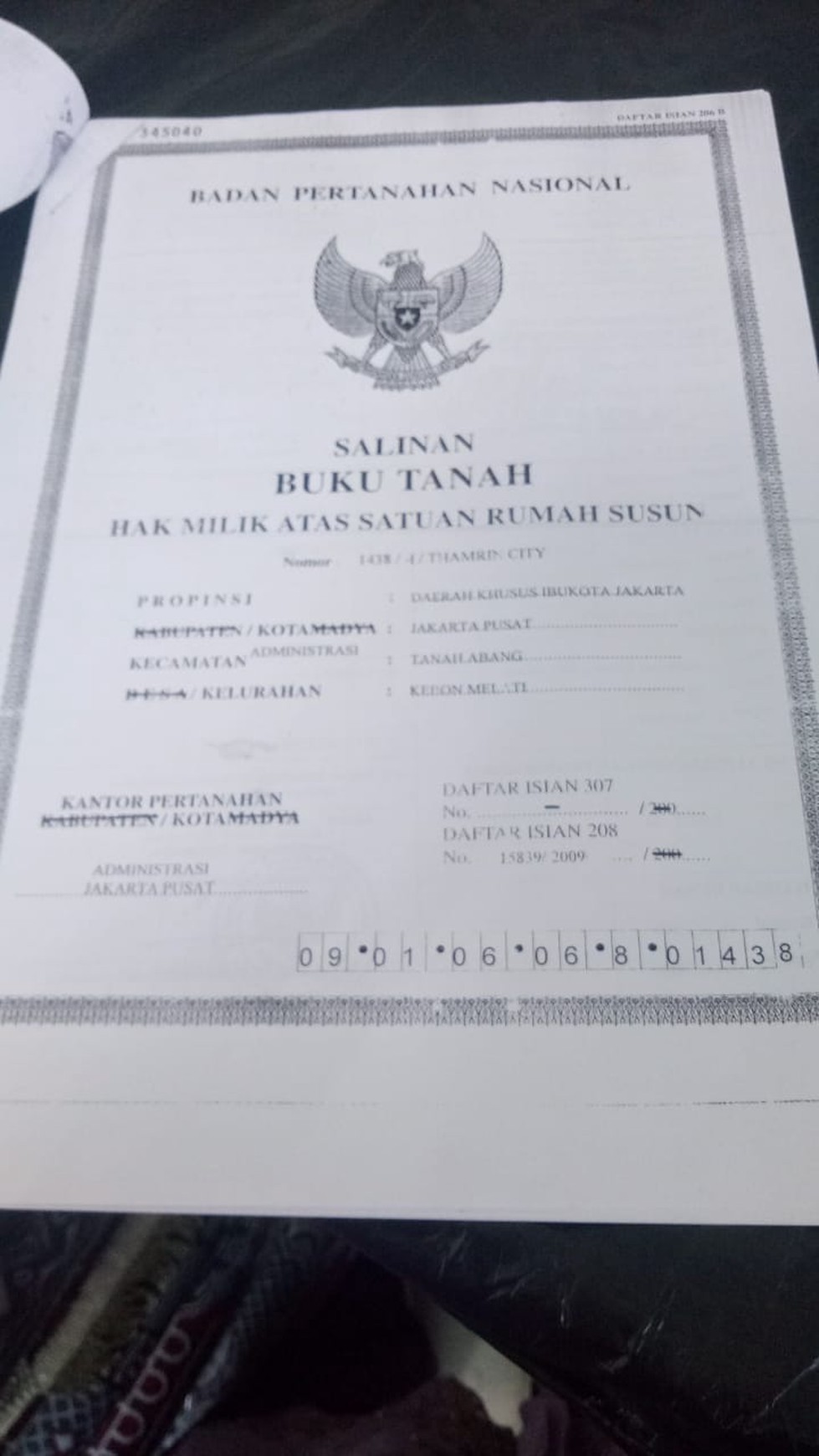 KIOS di Thamrin City Tanah Abang, Luas 4 M, Harga 850 Juta.#TSAG