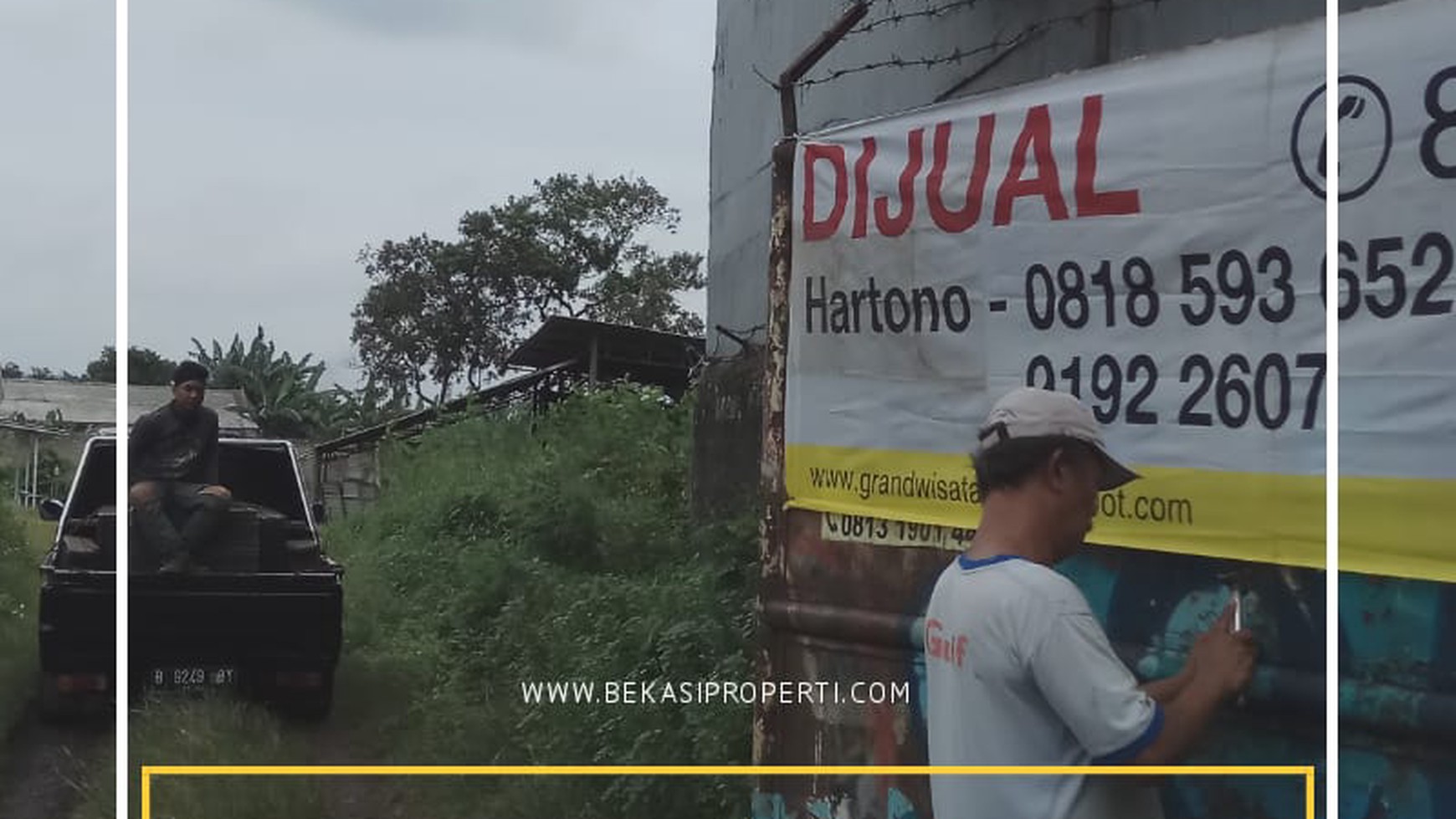 Tanah strategis di jalan utama jatimakmur pondok gede, bisa lewat container 20ft.