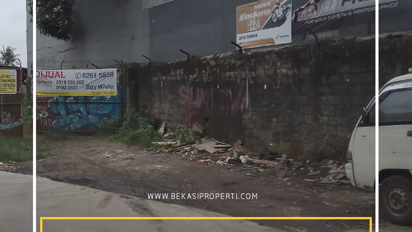 Tanah strategis di jalan utama jatimakmur pondok gede, bisa lewat container 20ft.