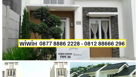 Rumah Natura Serpong Cluster Catleya dekat Pasar Ah Poong harga 750jt, MURAH!!!
