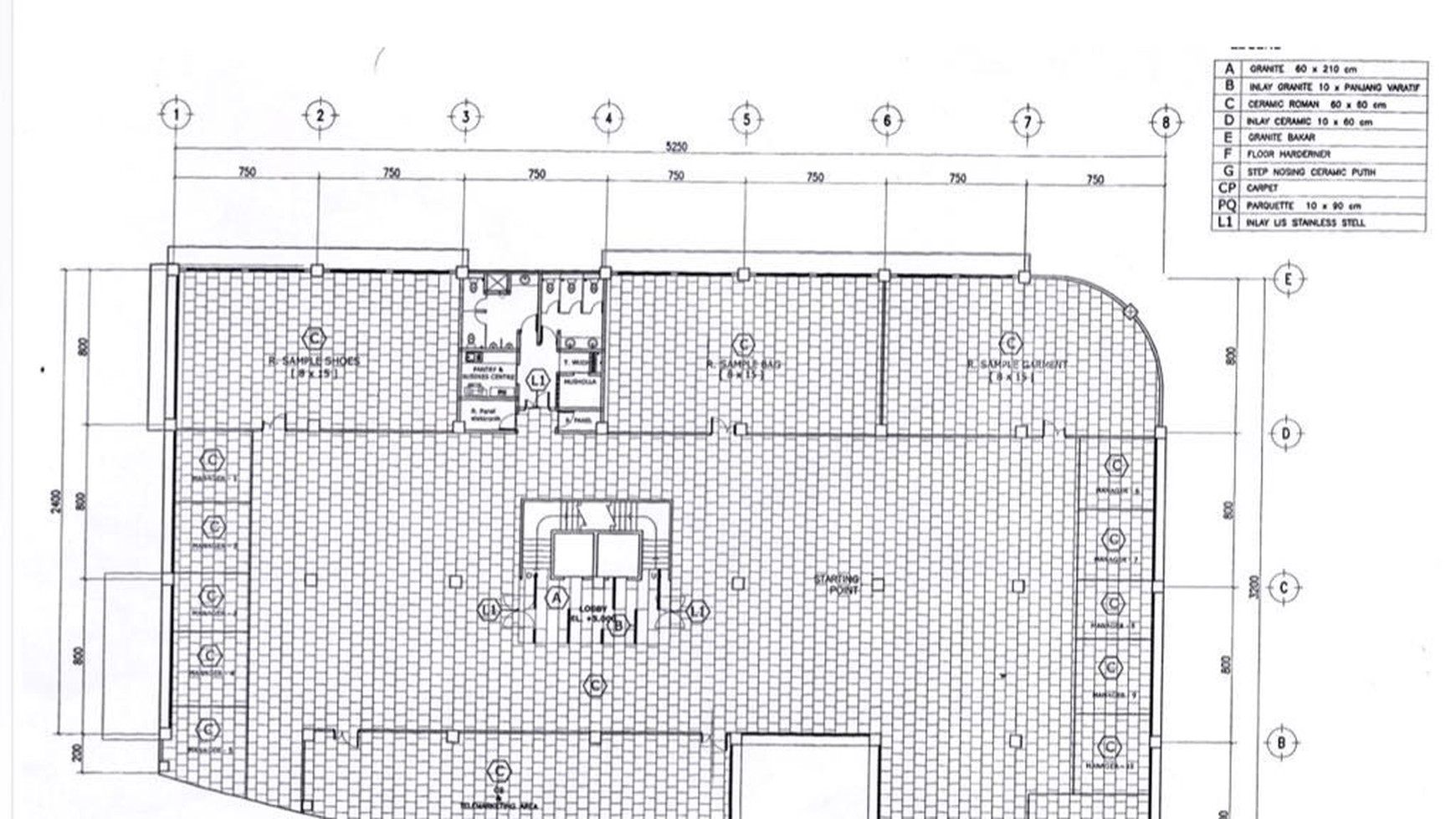 Gedung siap pakai di daerah komersial