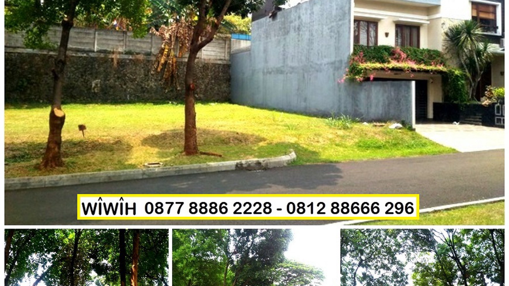 KAVLING Menteng Bintaro depan TAMAN Luas 250 m, Harga 15 Jt/m, Nego sampai DEAL