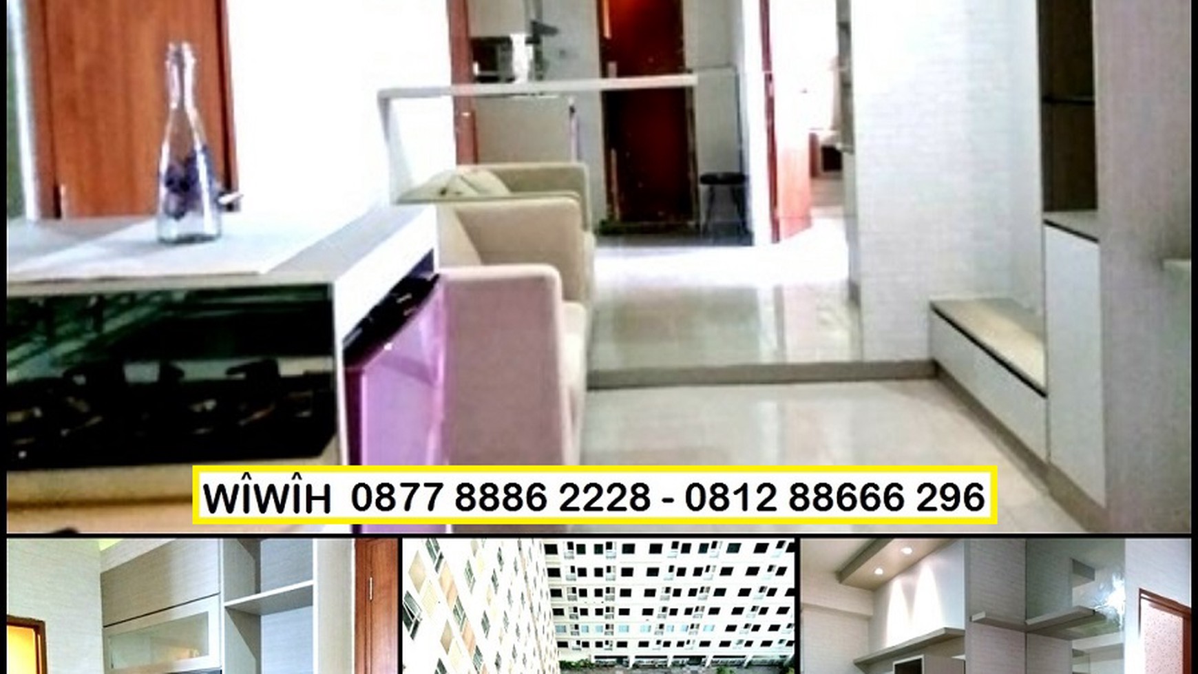 Apartemen Titanium Square  2BR Fully Furnished, harga 55 Jt/Thn nego sampai DEAL.