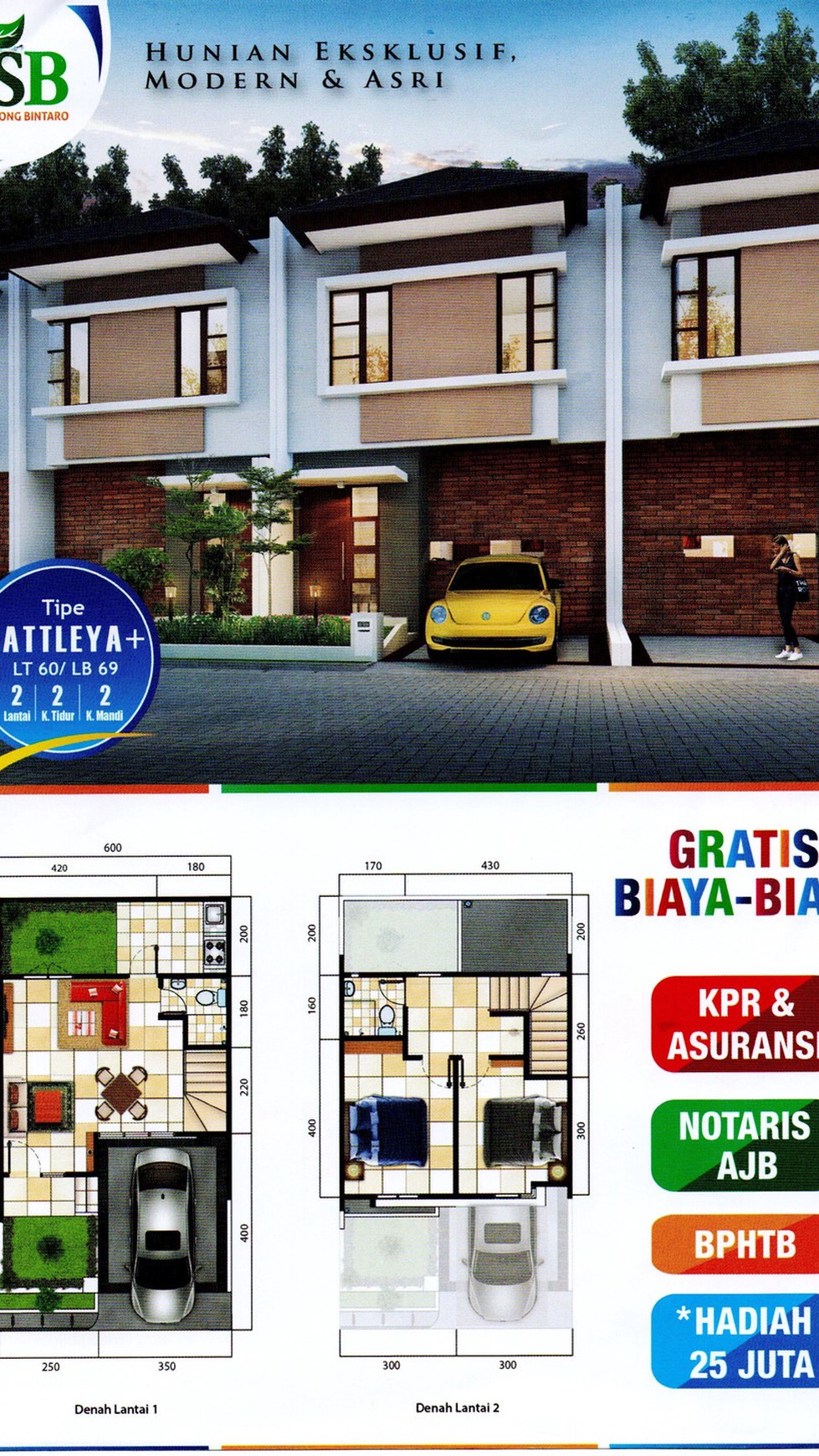 New Proaduk, Rumah Baru, Hunian Nyaman dan Asri @Green Serpong Bintaro, Type Cattleya