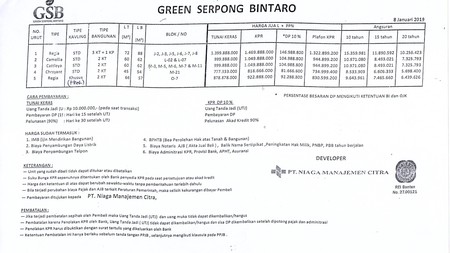 New Proaduk, Rumah Baru, Hunia Nyaman dan Asri @Green Serpong Bintaro, Type Chrsyant