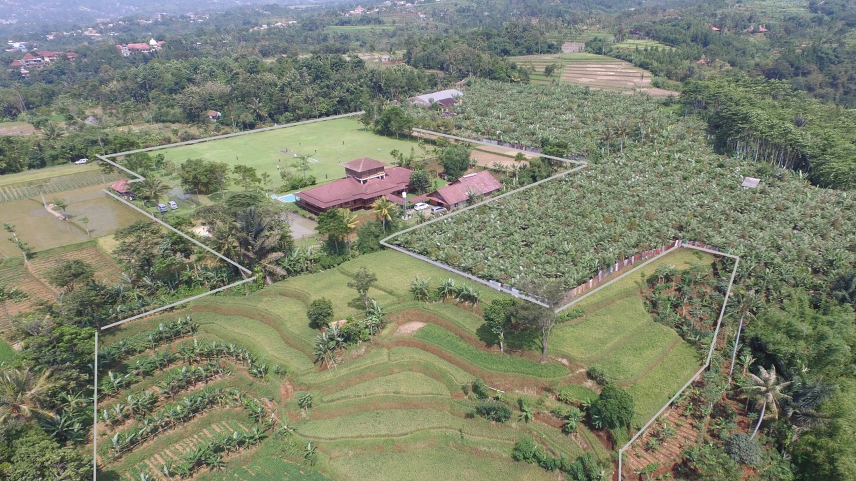 Rumah VILLA di Mega Mendung Puncak, luas 12.8Ha harga 8,65M nego, MURAH!!!