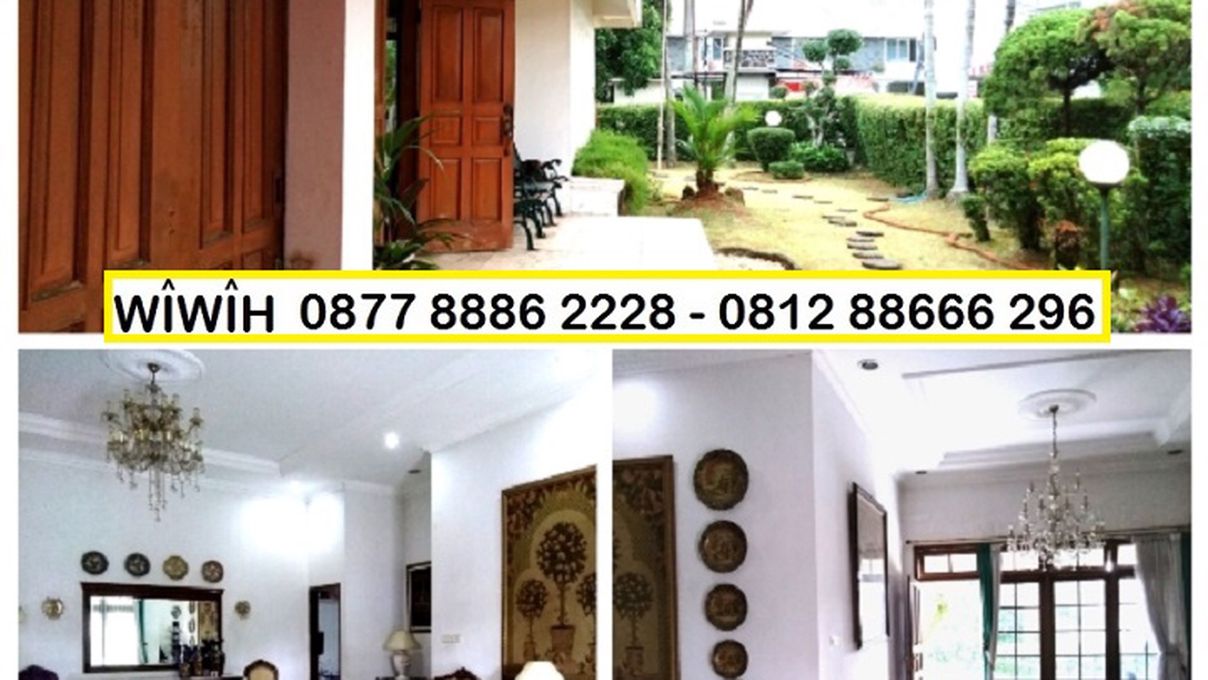 Rumah  Hook  Siap Huni Lt 528m harga 7,5M nego di Cinere, Depok