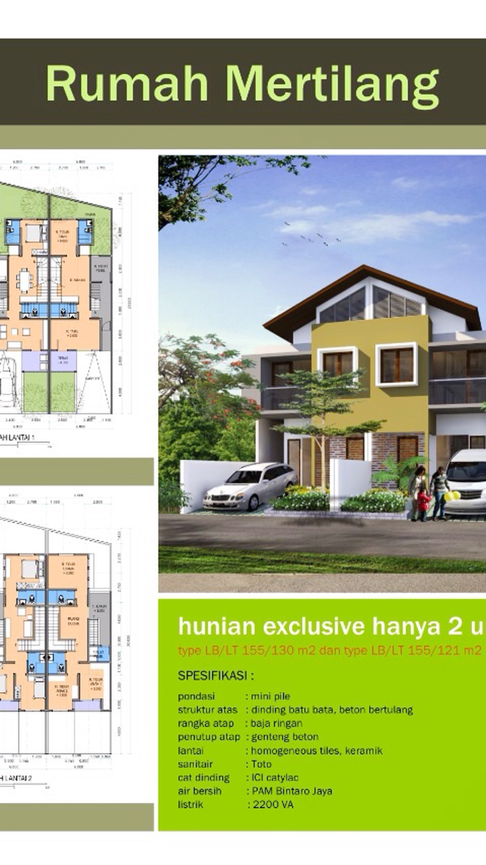 Rumah Nyaman di Kawasan Mertilang, Bintaro